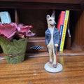 Vintage Country Companions Dog Gentleman Figurine | Robert Harrop England Collectible Resin Animal Ornament Decor