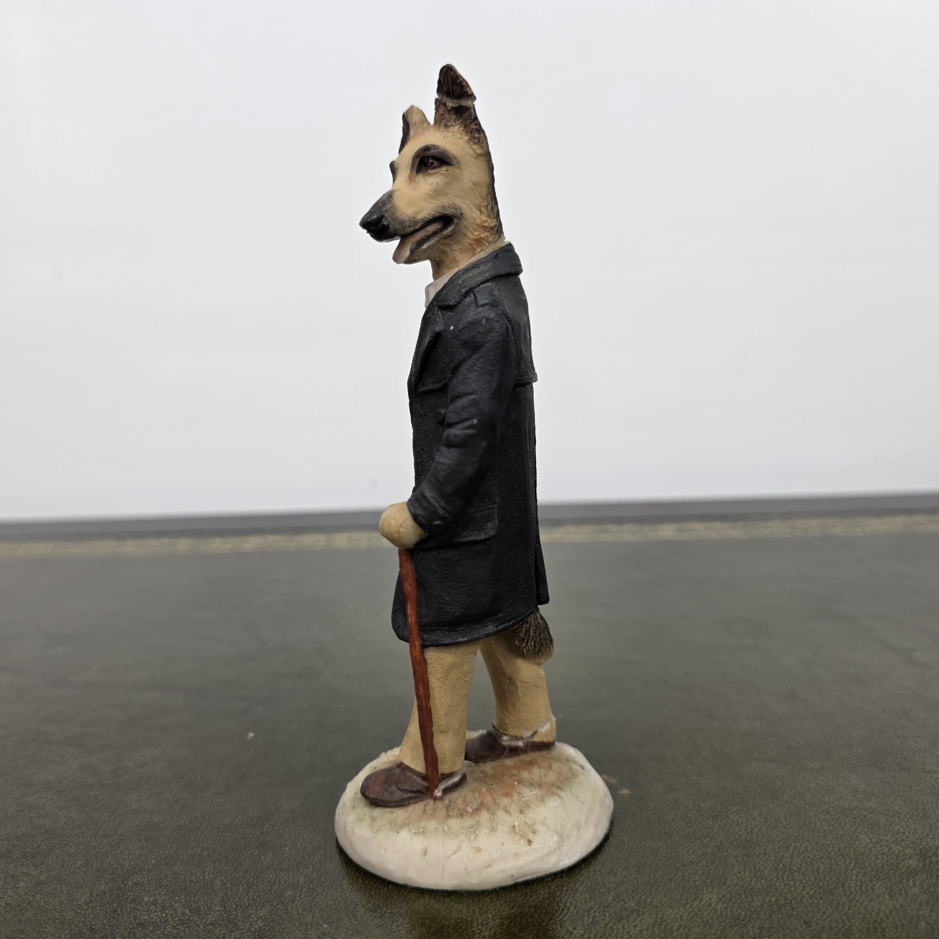 Vintage Country Companions Dog Gentleman Figurine | Robert Harrop England Collectible Resin Animal Ornament Decor