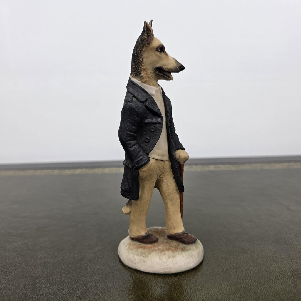 Vintage Country Companions Dog Gentleman Figurine | Robert Harrop England Collectible Resin Animal Ornament Decor