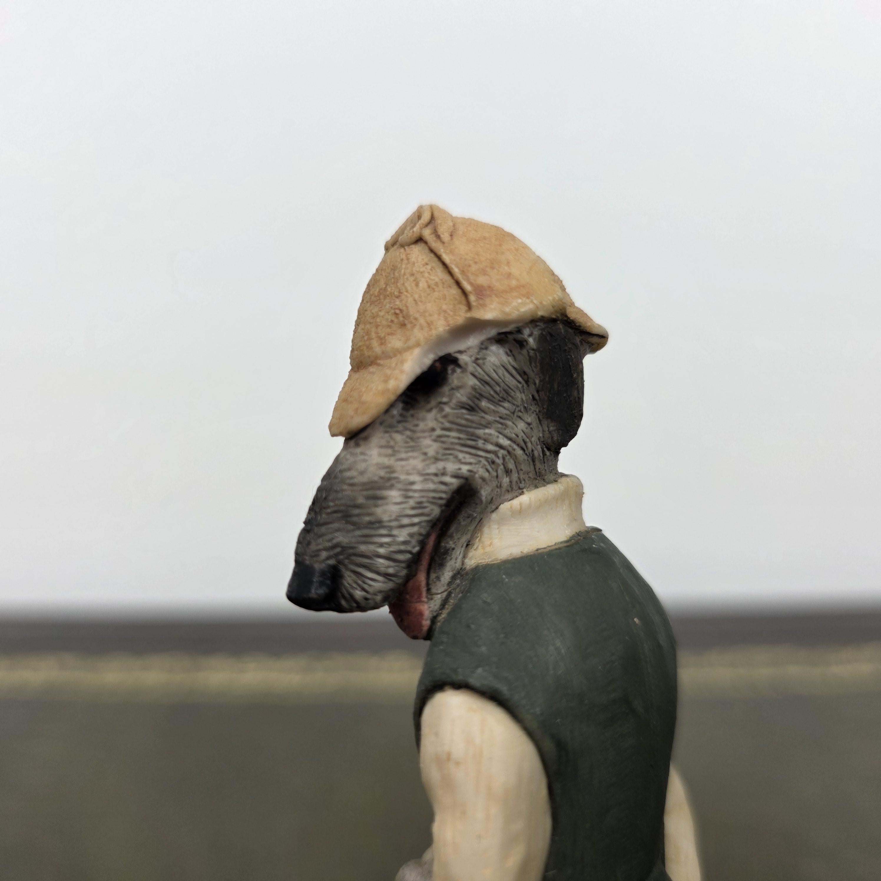 Country Companions Dog Figurine Robert Harrop Design Hunter Hound Statue Vintage Resin Collectible Piece