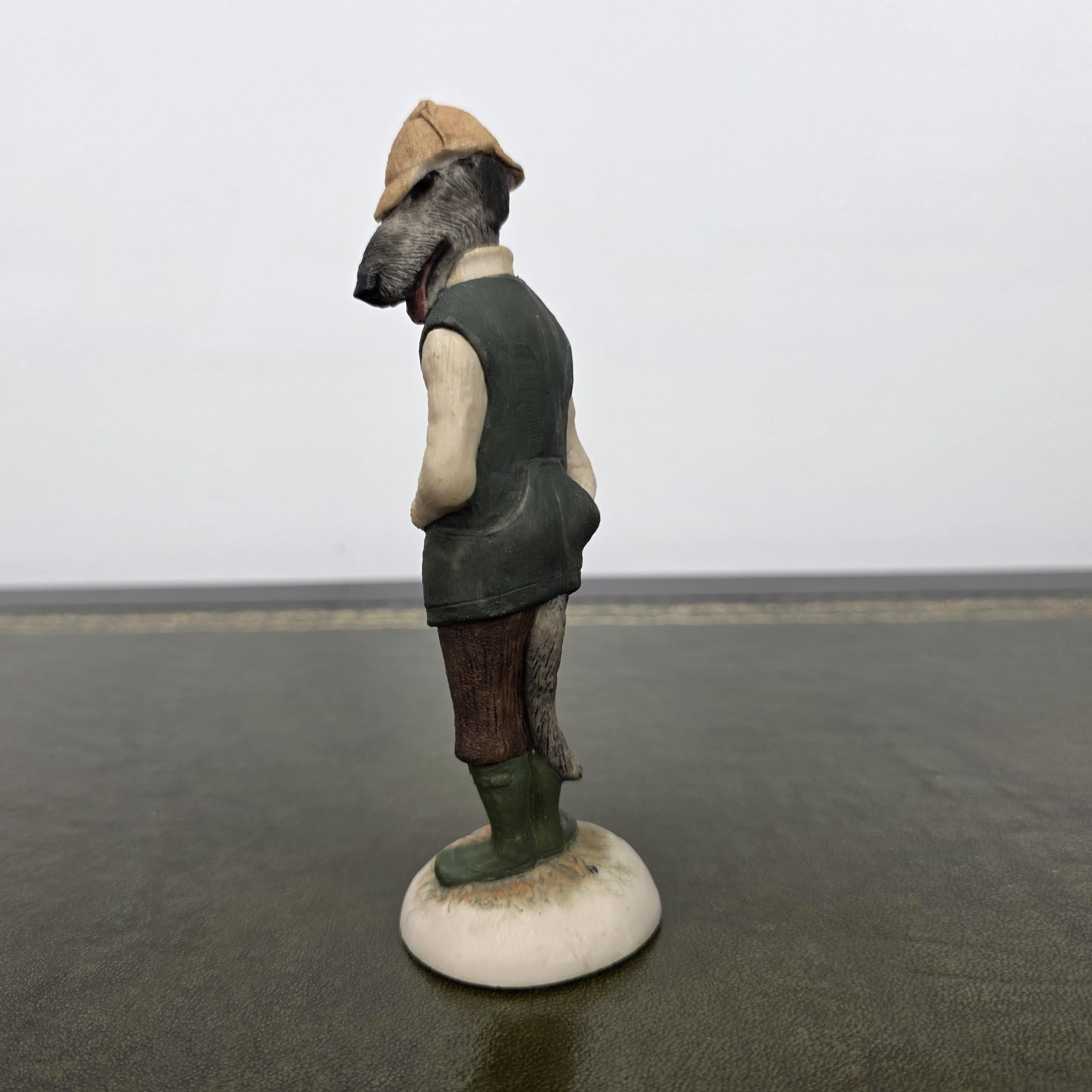 Country Companions Dog Figurine Robert Harrop Design Hunter Hound Statue Vintage Resin Collectible Piece