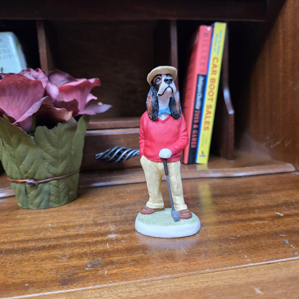 American Cocker Dog Figurine Country Companions Robert Harrop CC38 Vintage British Decor Sculpture