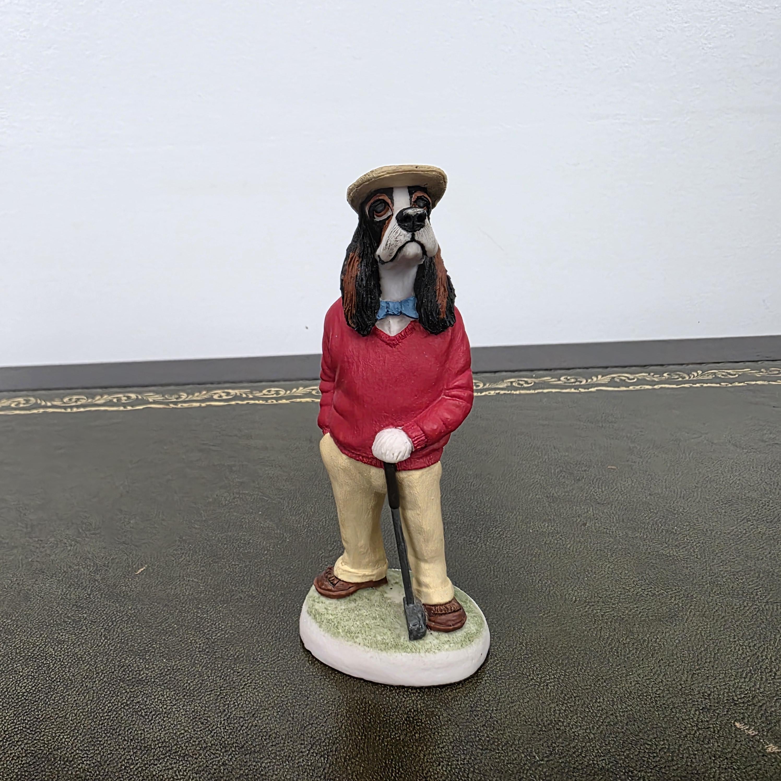 American Cocker Dog Figurine Country Companions Robert Harrop CC38 Vintage British Decor Sculpture