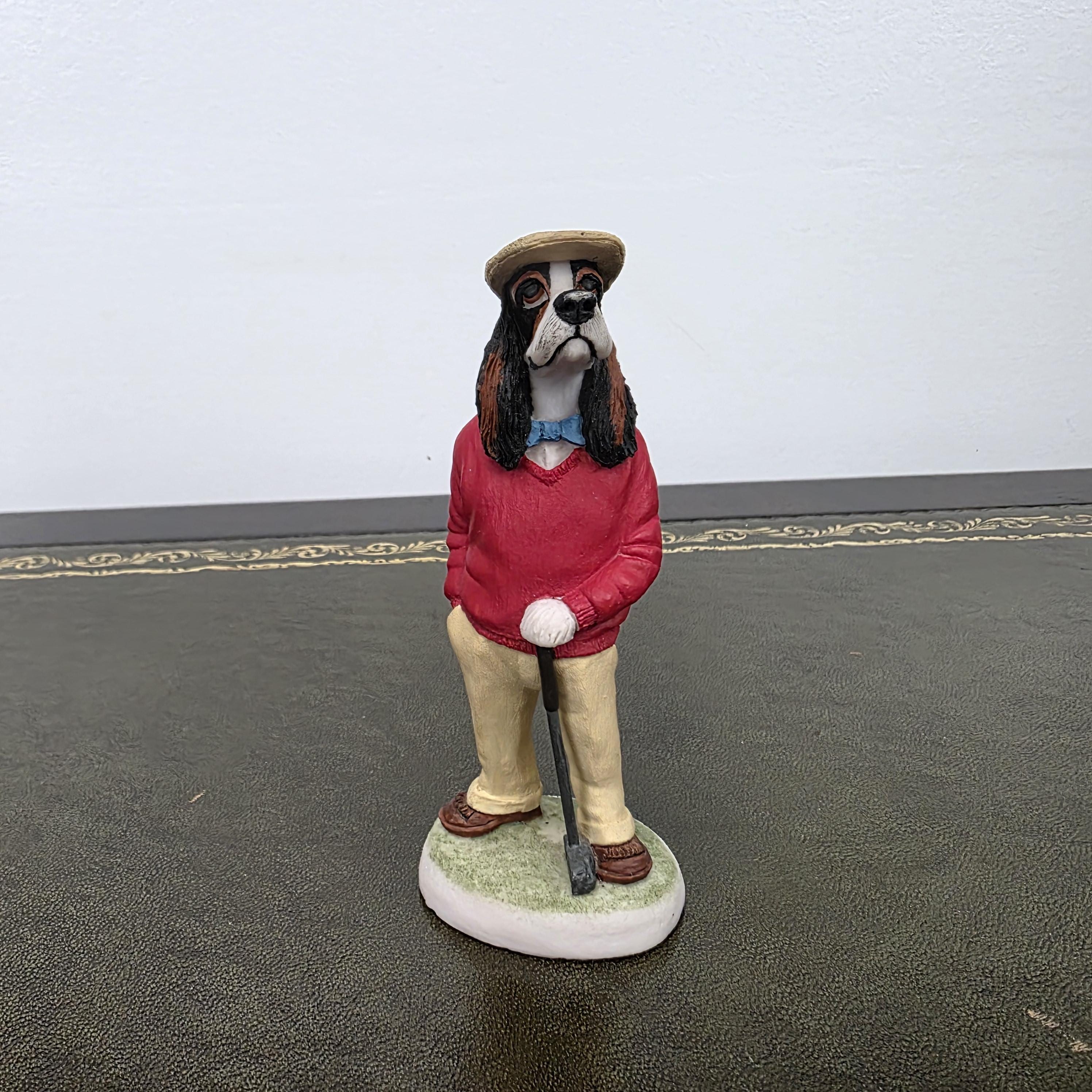 American Cocker Dog Figurine Country Companions Robert Harrop CC38 Vintage British Decor Sculpture