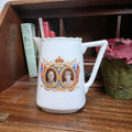 Antique Coronation Jug Ceramic Pitcher CWS Windsor China King George VI England 1937 Collectible