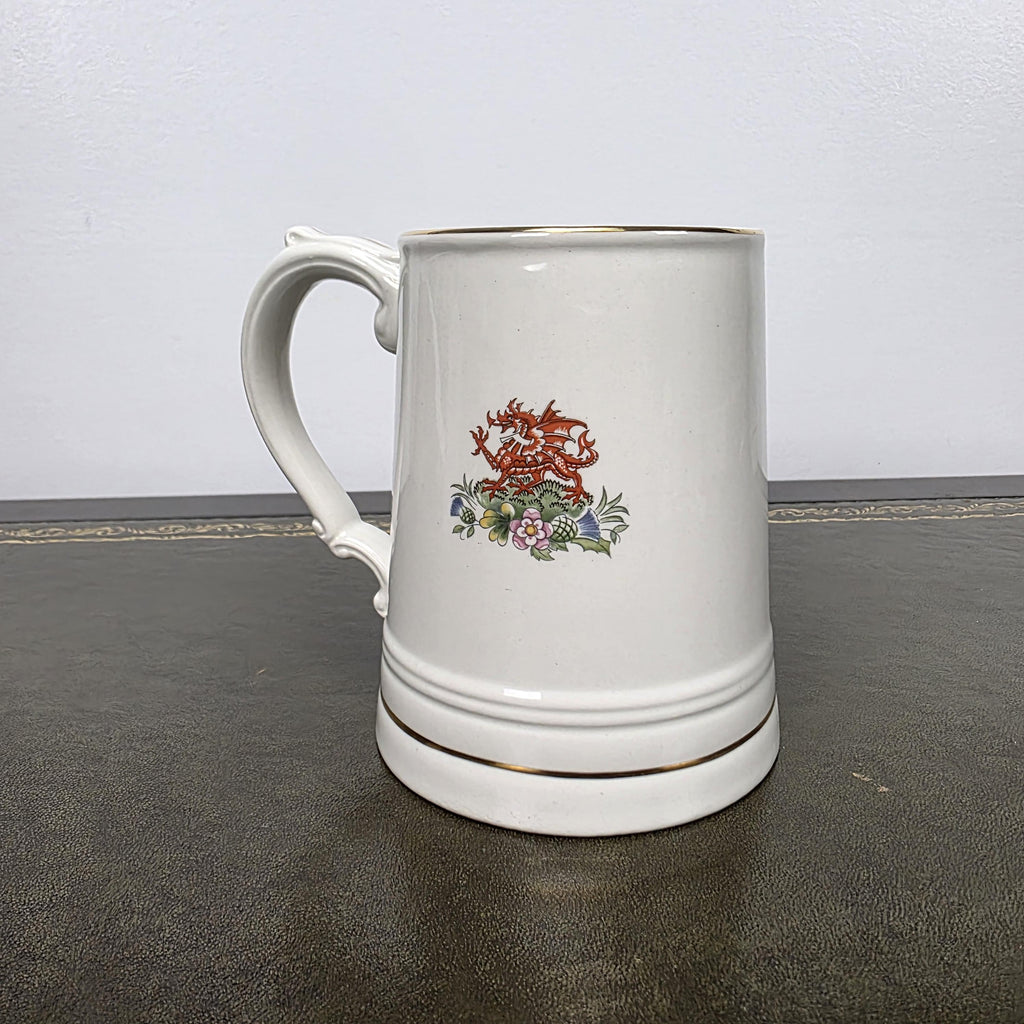 Antique Royal Wedding Beer Mug Ceramic Tankard Enoch Wedgwood Prince Charles Diana England 1981
