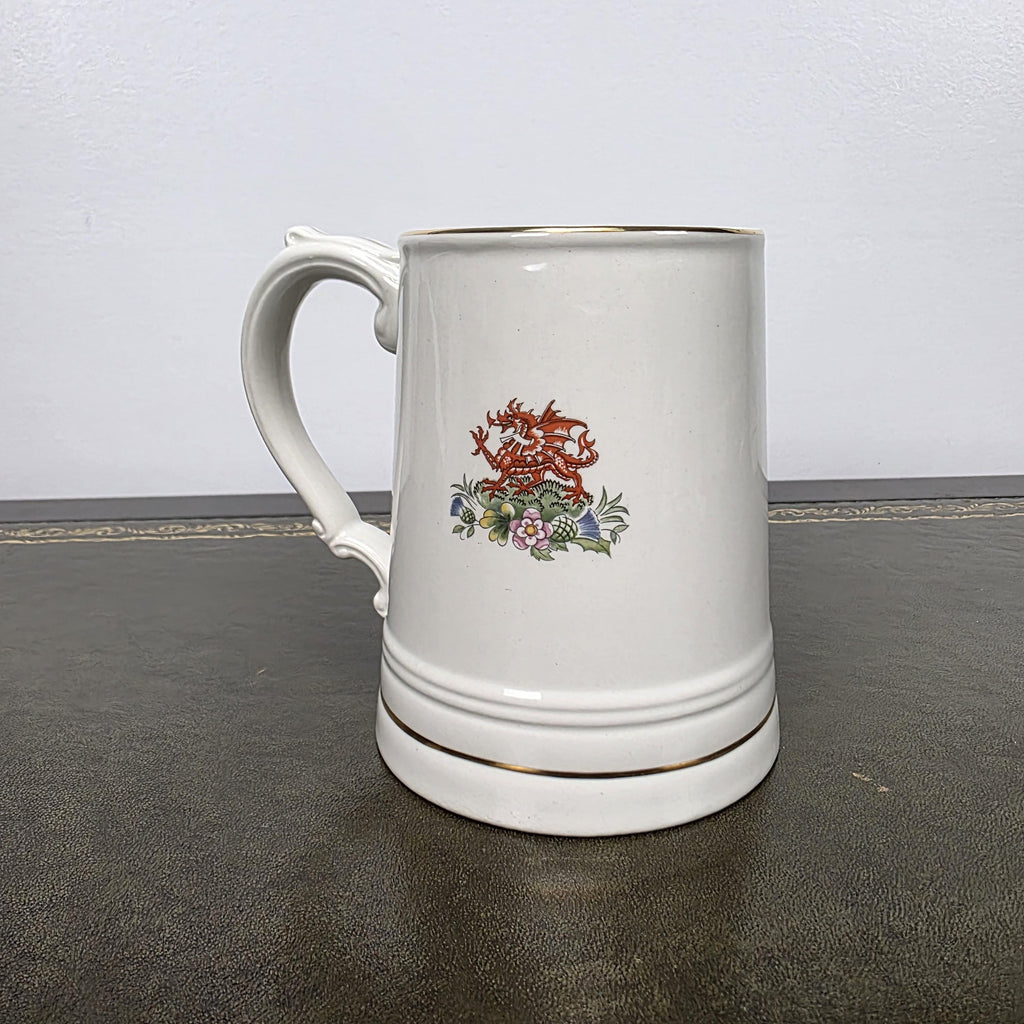 Antique Royal Wedding Beer Mug Ceramic Tankard Enoch Wedgwood Prince Charles Diana England 1981
