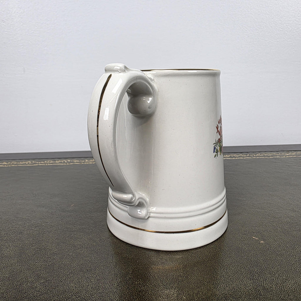 Antique Royal Wedding Beer Mug Ceramic Tankard Enoch Wedgwood Prince Charles Diana England 1981