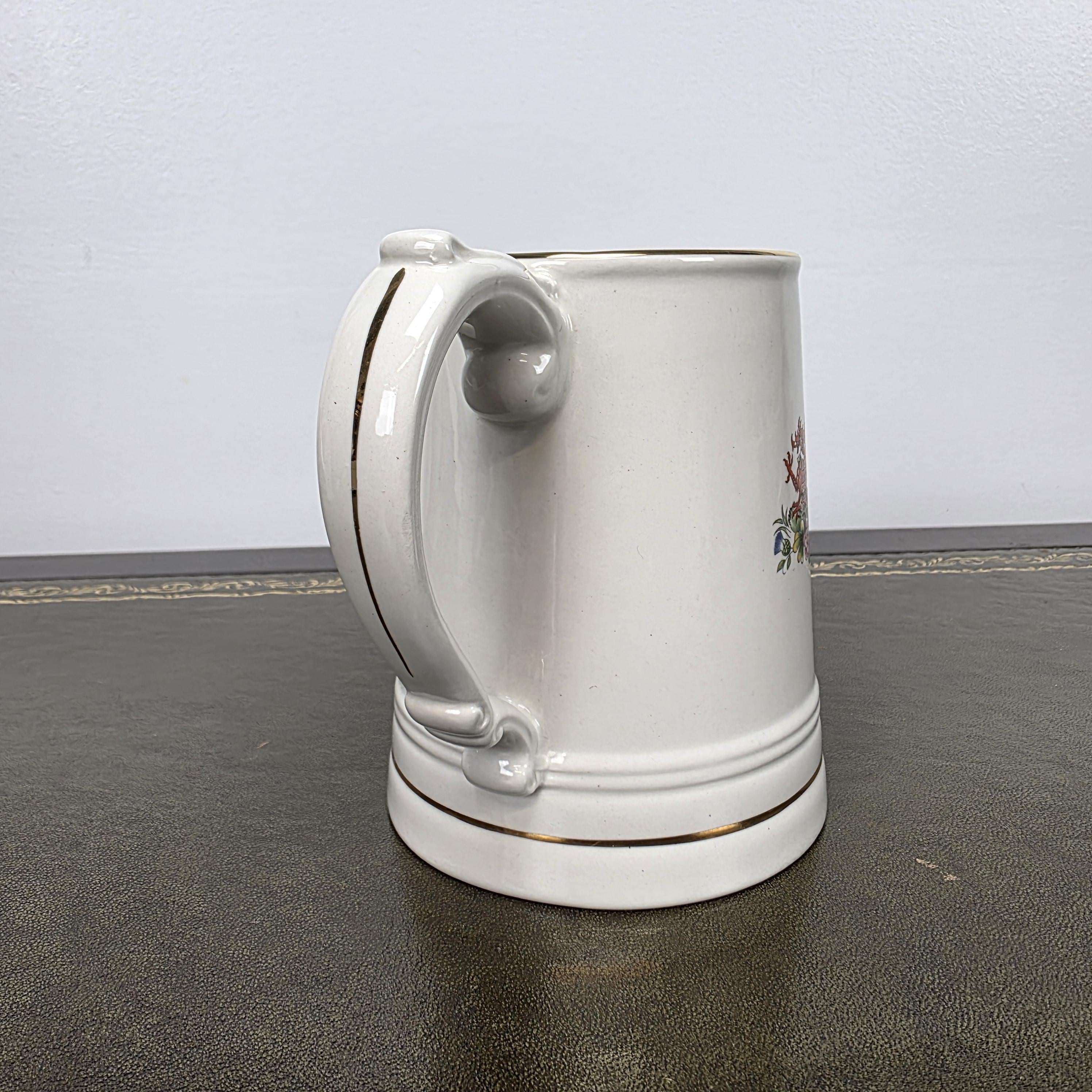Antique Royal Wedding Beer Mug Ceramic Tankard Enoch Wedgwood Prince Charles Diana England 1981