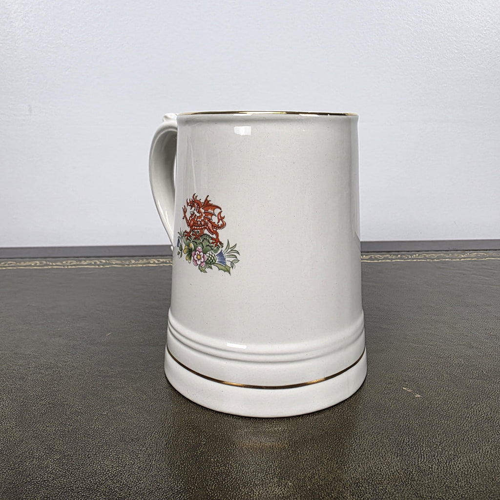 Antique Royal Wedding Beer Mug Ceramic Tankard Enoch Wedgwood Prince Charles Diana England 1981