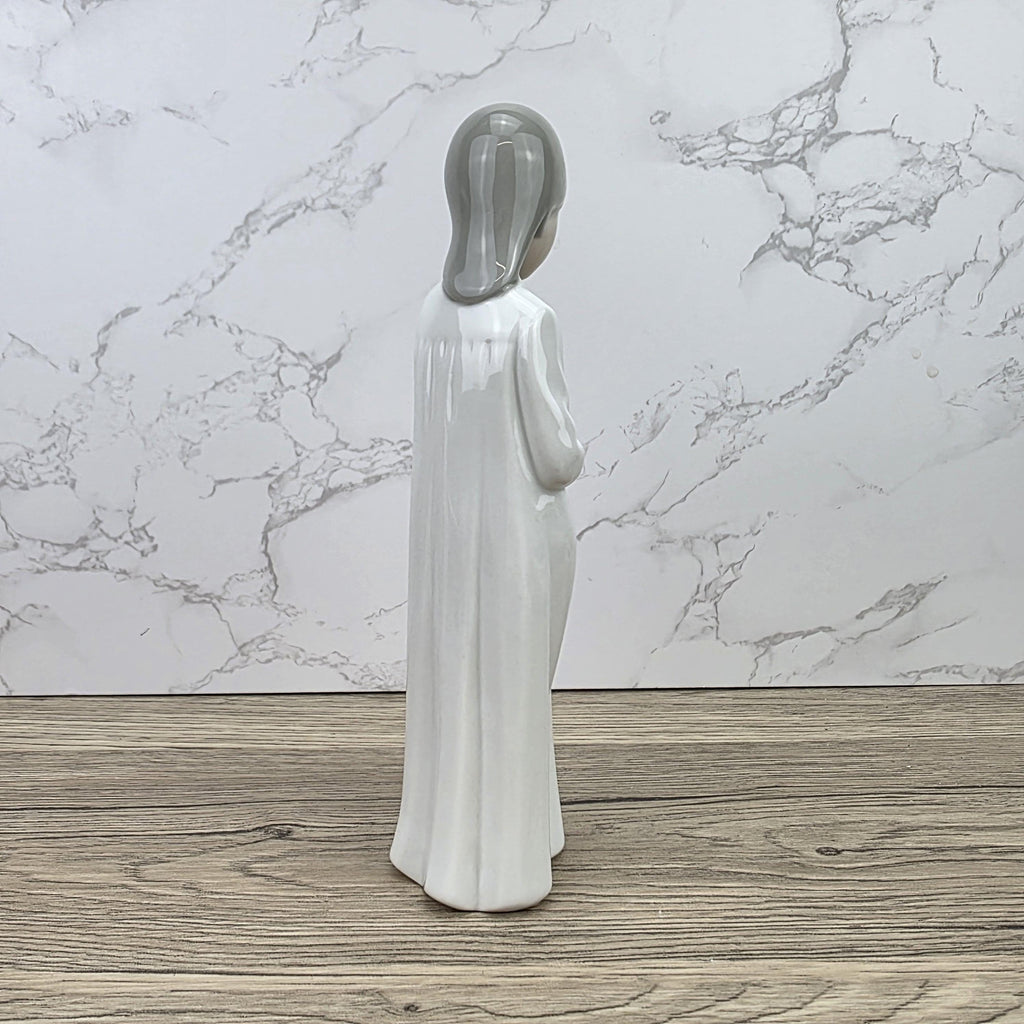 Porcelain Girl Figurine Holding Doll by NAO Lladro | Spain DAISA | A51F Model | 1980s Vintage
