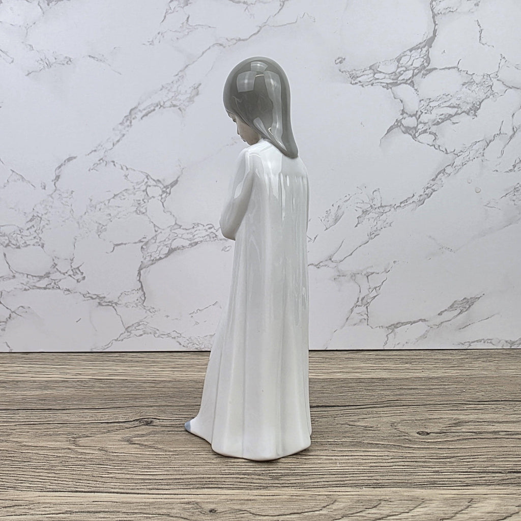 Porcelain Girl Figurine Holding Doll by NAO Lladro | Spain DAISA | A51F Model | 1980s Vintage