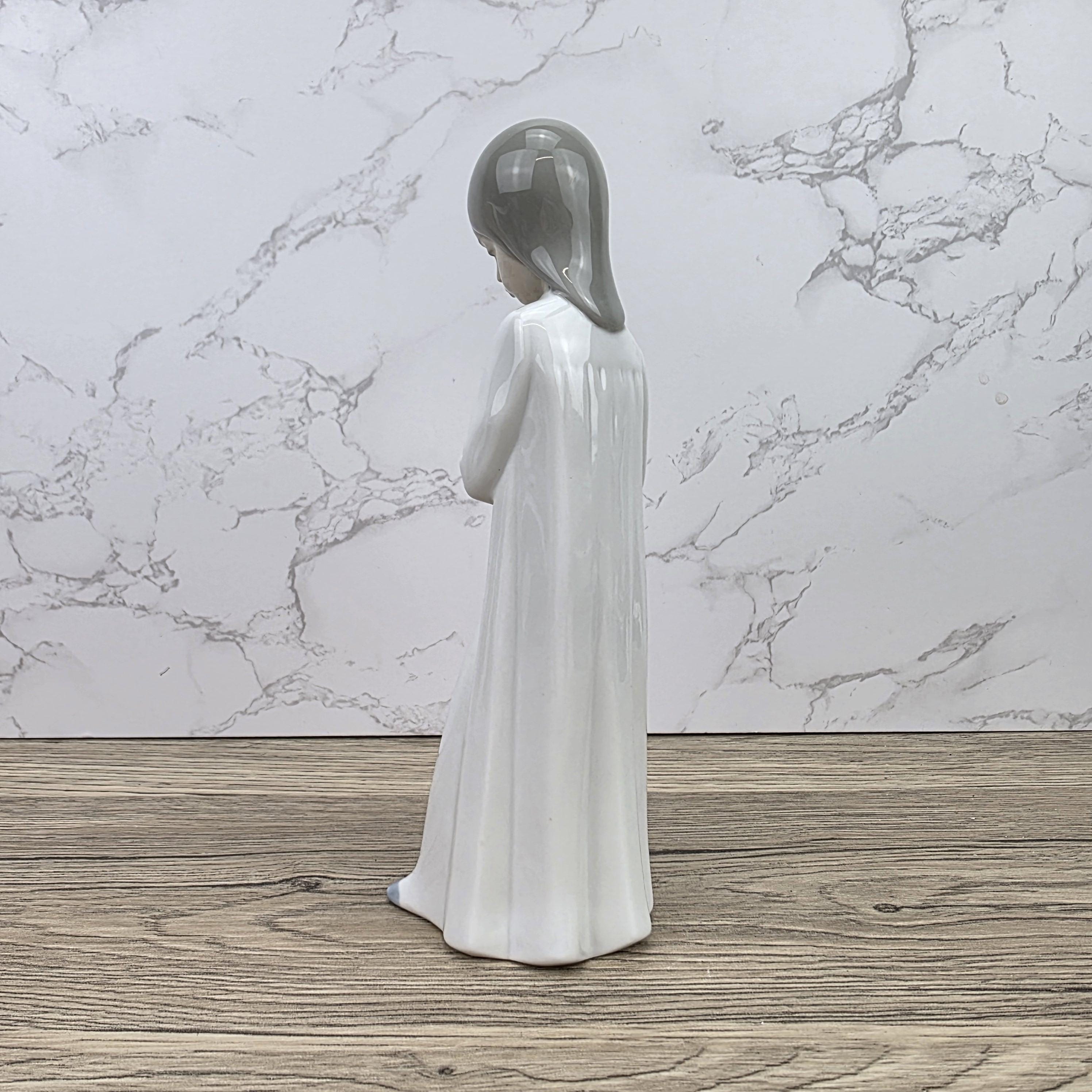 Porcelain Girl Figurine Holding Doll by NAO Lladro | Spain DAISA | A51F Model | 1980s Vintage
