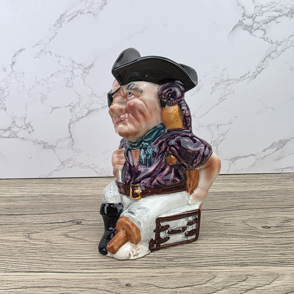 Toby Character Jug Long John Silver by Shorter and Son | Staffordshire England | Pirate Mug