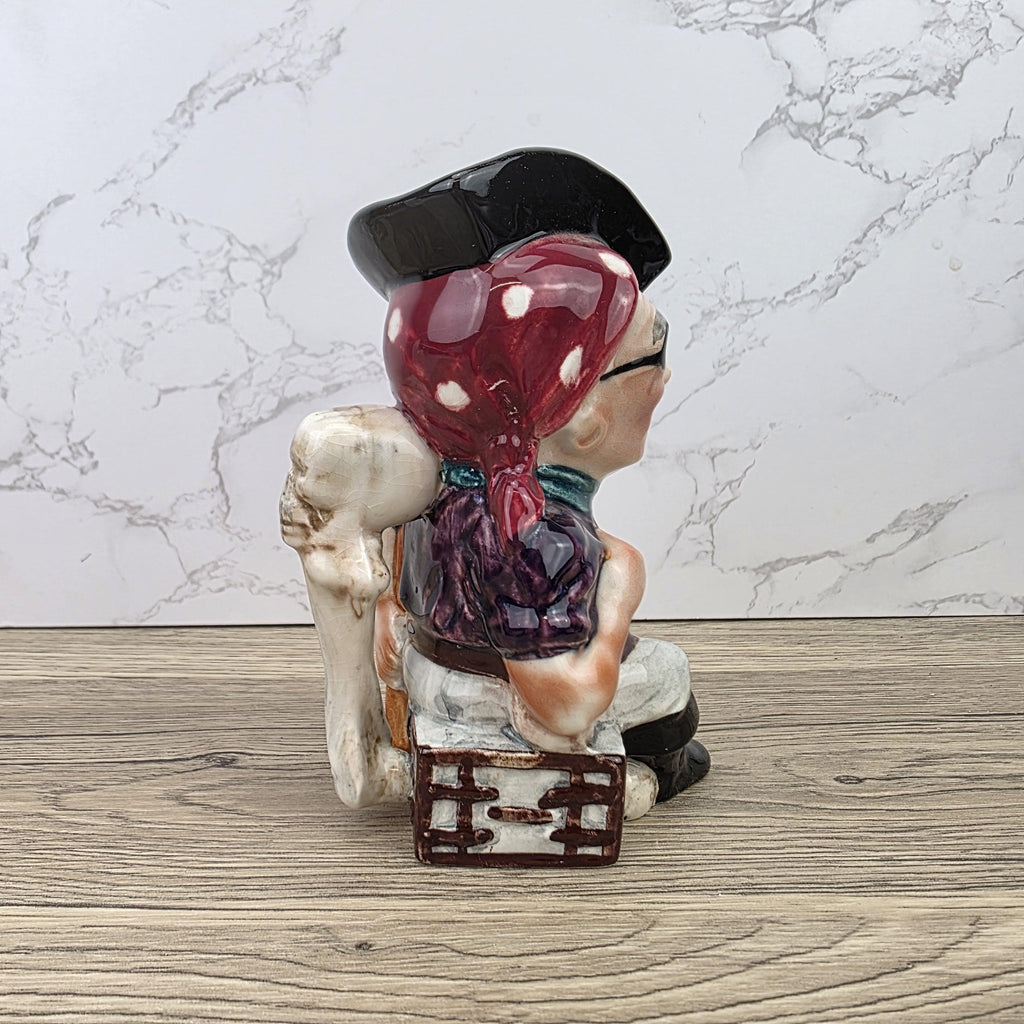 Toby Character Jug Long John Silver by Shorter and Son | Staffordshire England | Pirate Mug