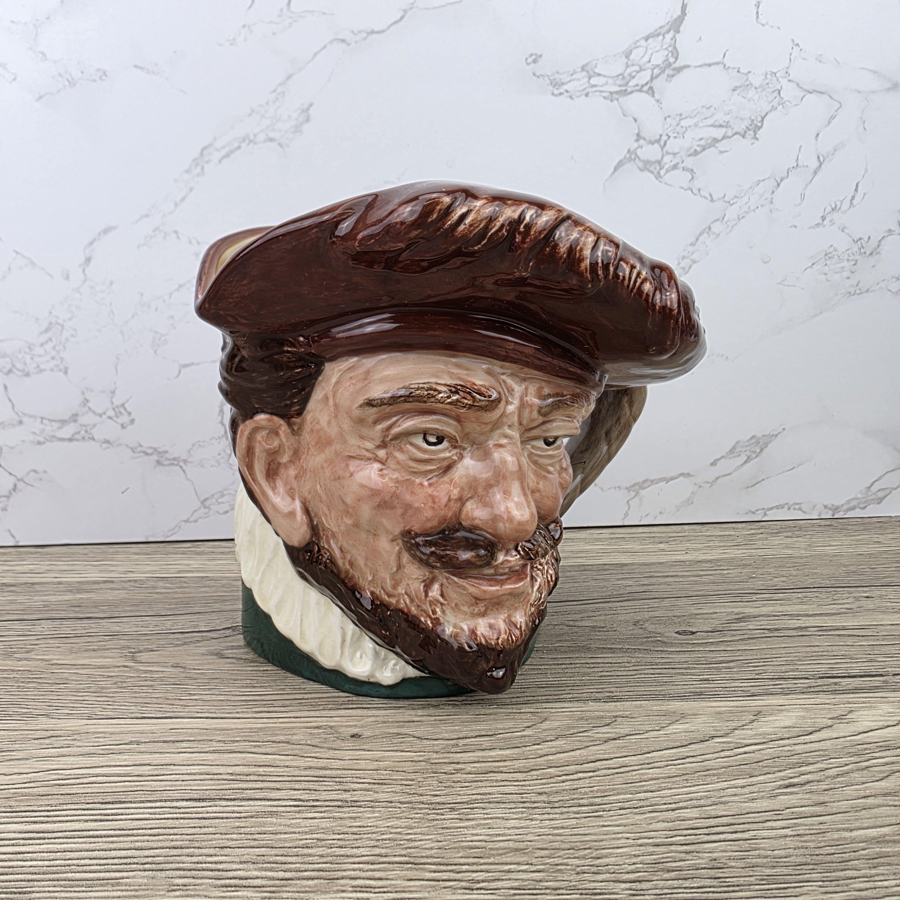 Vintage Royal Doulton Drake Sir Francis Character Toby Jug | English Porcelain Collectible Ceramic Mug
