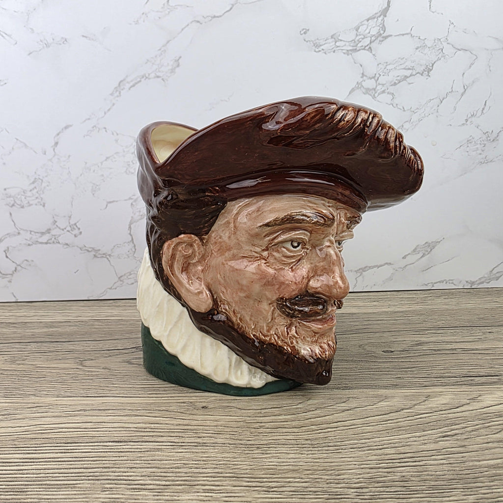 Vintage Royal Doulton Drake Sir Francis Character Toby Jug | English Porcelain Collectible Ceramic Mug