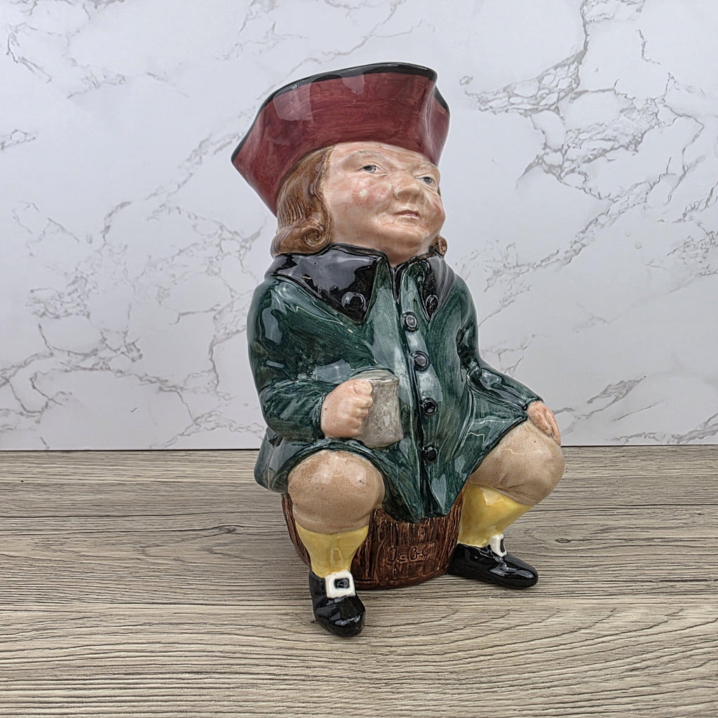 Porcelain Toby Jug Character Mug Vintage Collectible English Style Ceramic Decor Traditional Pub Barware