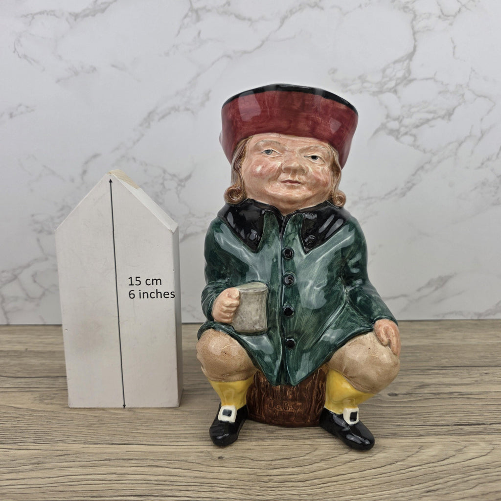 Porcelain Toby Jug Character Mug Vintage Collectible English Style Ceramic Decor Traditional Pub Barware