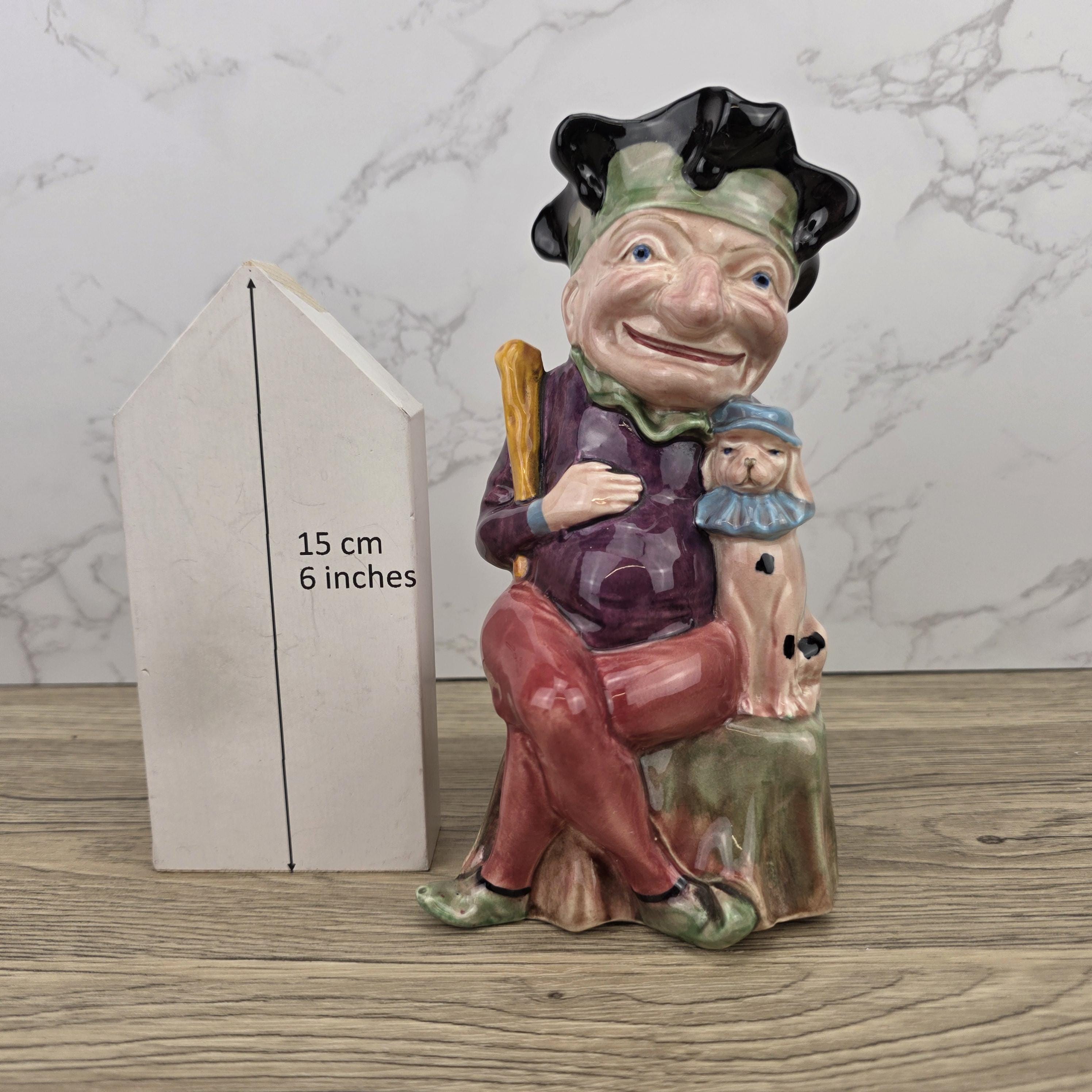 Melbaware Toby Character Jug Made in England | Vintage Hand Painted Ceramic Jug Decor Piece