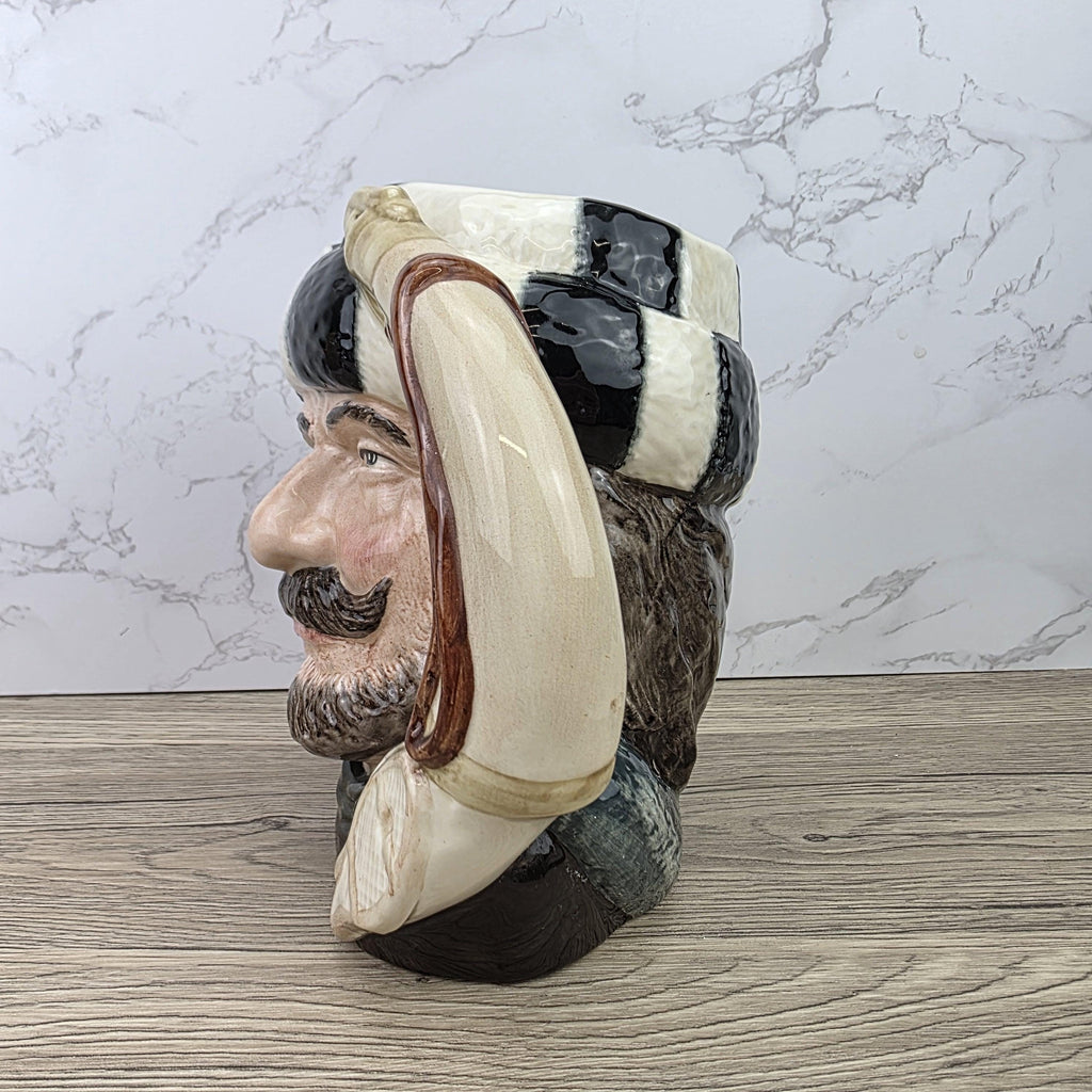 Royal Doulton Trapper Character Toby Jug D6609 | Made in England Hand Painted Ceramic Art