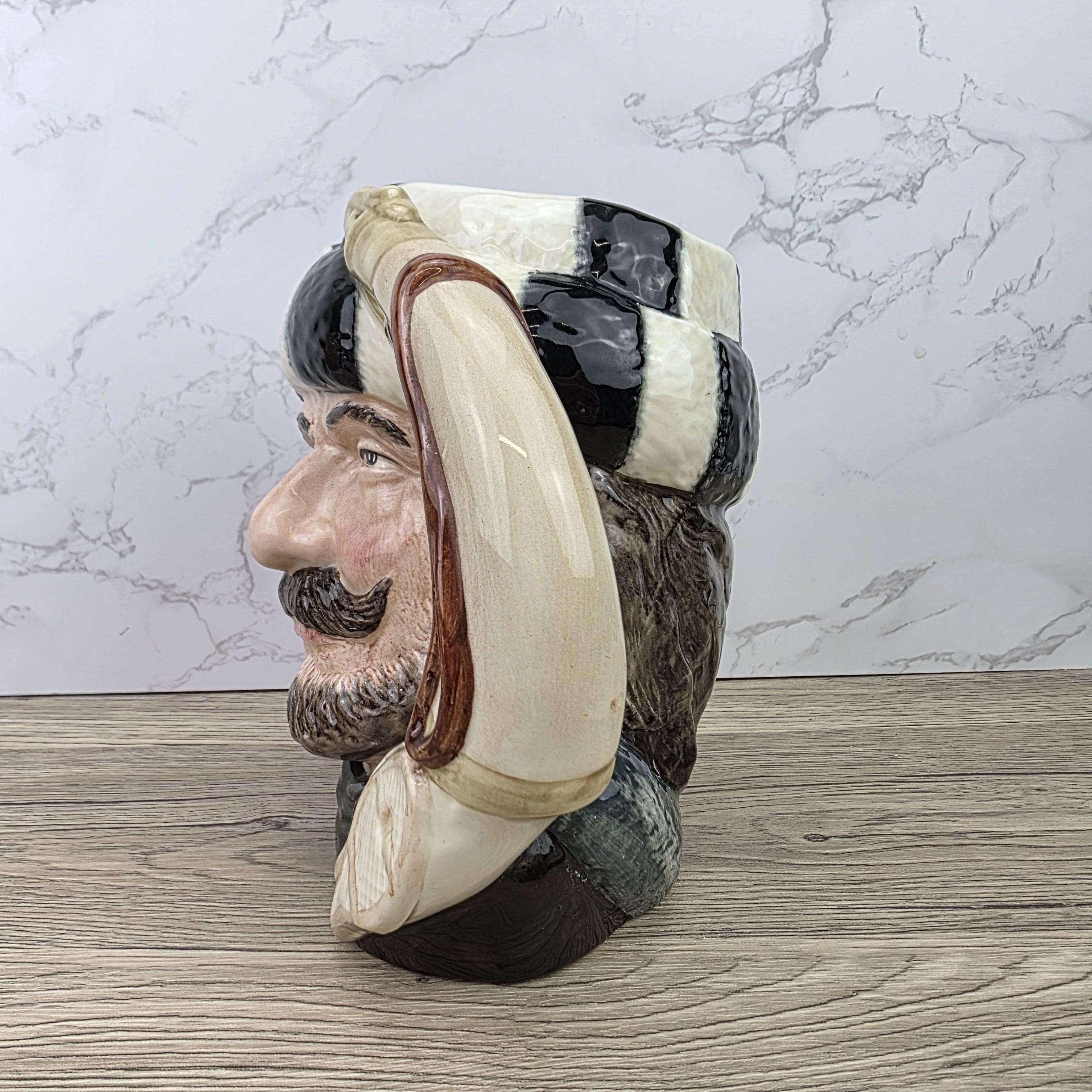 Royal Doulton Trapper Character Toby Jug D6609 | Made in England Hand Painted Ceramic Art