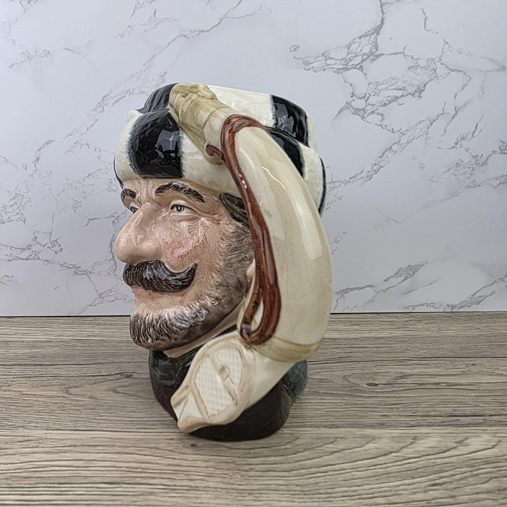 Royal Doulton Trapper Character Toby Jug D6609 | Made in England Hand Painted Ceramic Art