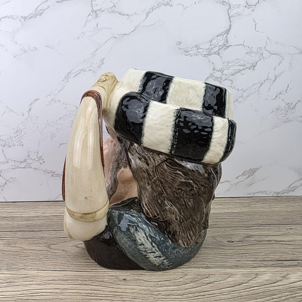Royal Doulton Trapper Character Toby Jug D6609 | Made in England Hand Painted Ceramic Art