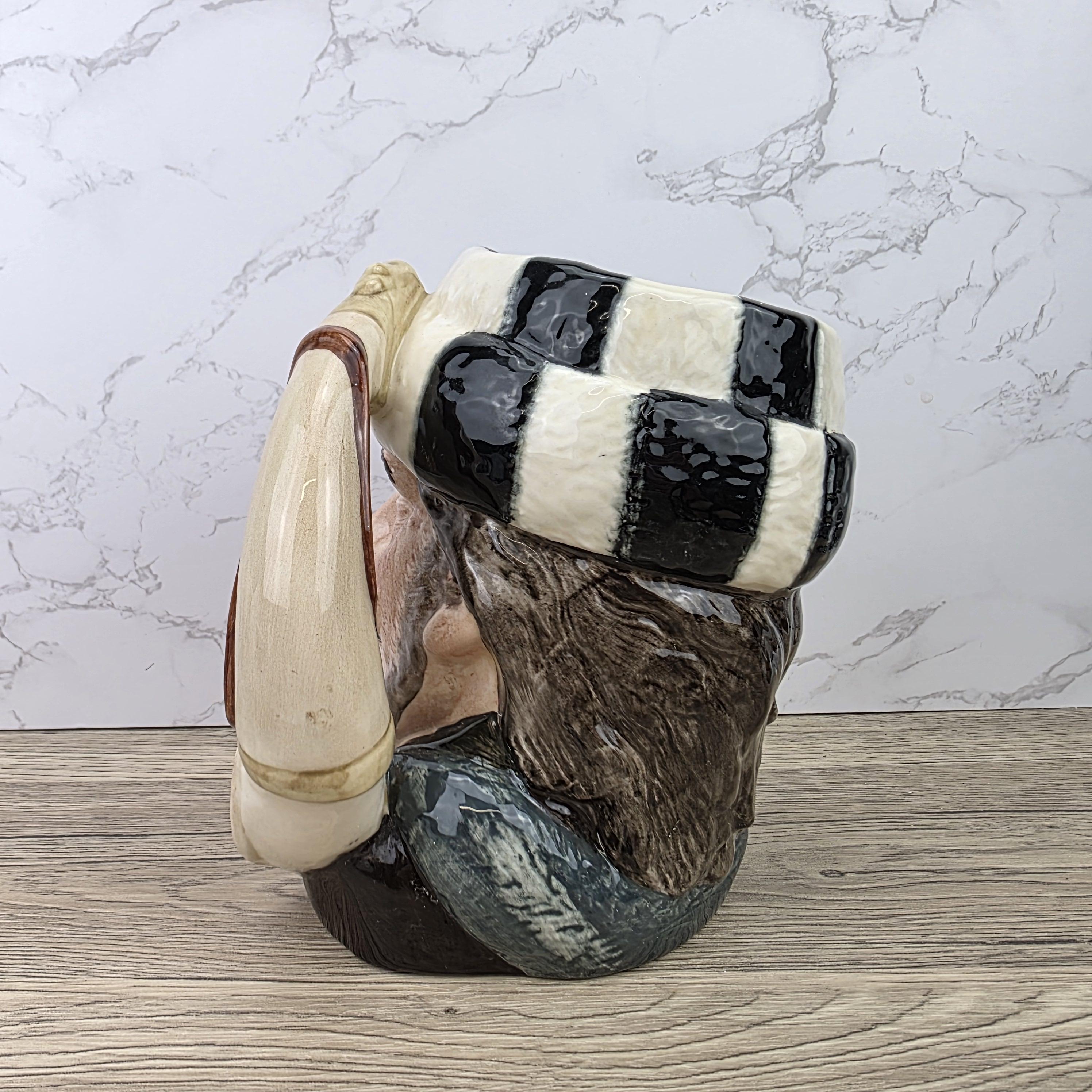 Royal Doulton Trapper Character Toby Jug D6609 | Made in England Hand Painted Ceramic Art