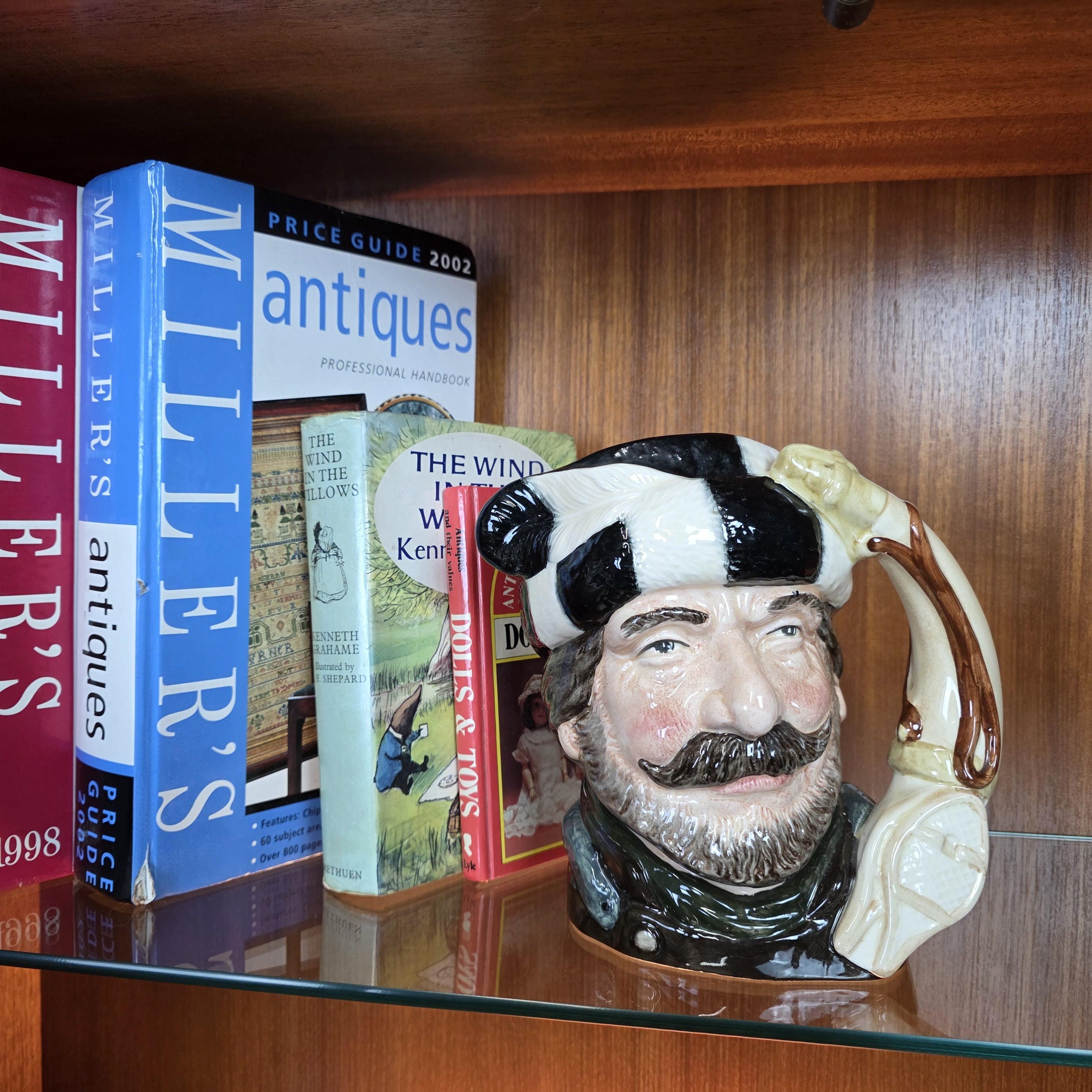 Royal Doulton Trapper Character Toby Jug D6609 | Made in England Hand Painted Ceramic Art