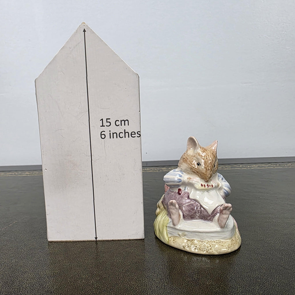 Royal Doulton Brambly Hedge Figurine Mr Toadflax DBH10 1983 Bone China Figure Mouse Ornament