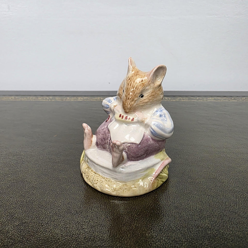 Royal Doulton Brambly Hedge Figurine Mr Toadflax DBH10 1983 Bone China Figure Mouse Ornament