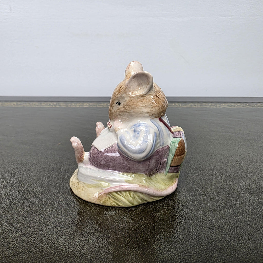 Royal Doulton Brambly Hedge Figurine Mr Toadflax DBH10 1983 Bone China Figure Mouse Ornament