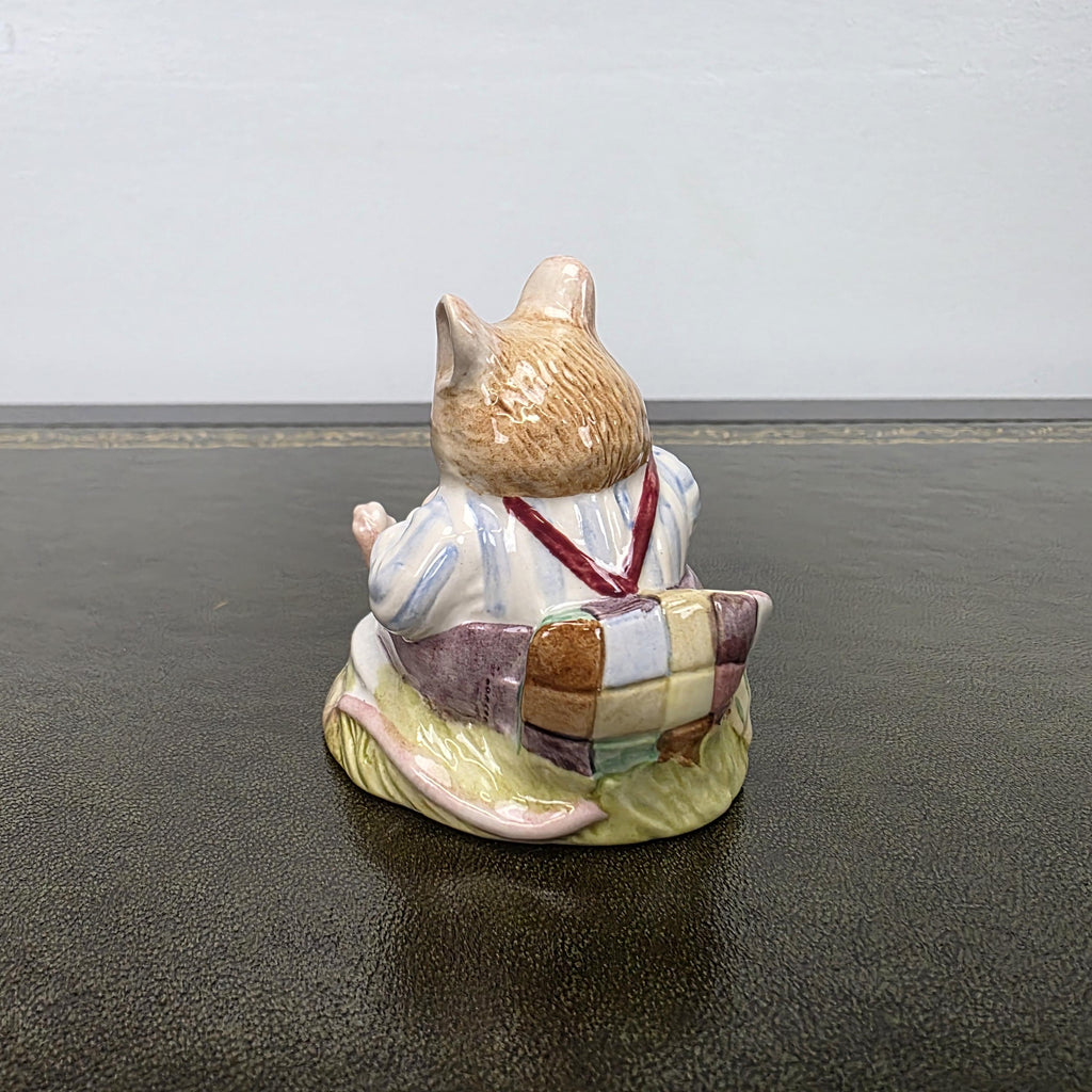 Royal Doulton Brambly Hedge Figurine Mr Toadflax DBH10 1983 Bone China Figure Mouse Ornament
