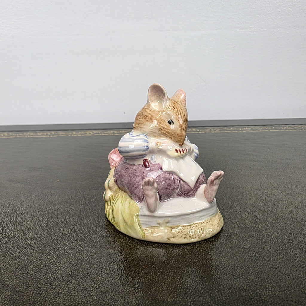 Royal Doulton Brambly Hedge Figurine Mr Toadflax DBH10 1983 Bone China Figure Mouse Ornament