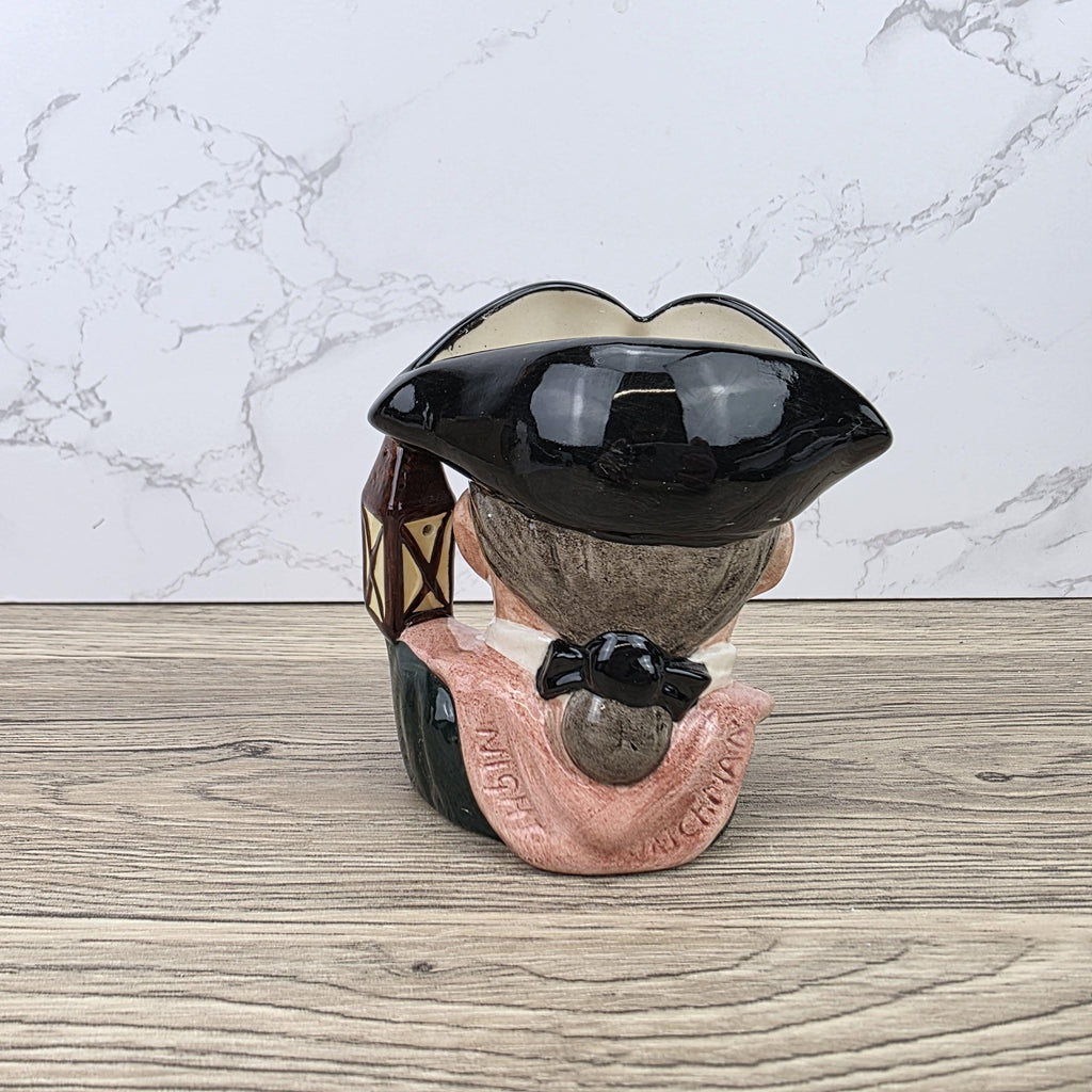 Character Jug Toby Pitcher Royal Doulton Night Watchman D6576 Vintage English Pottery Collectible 1962