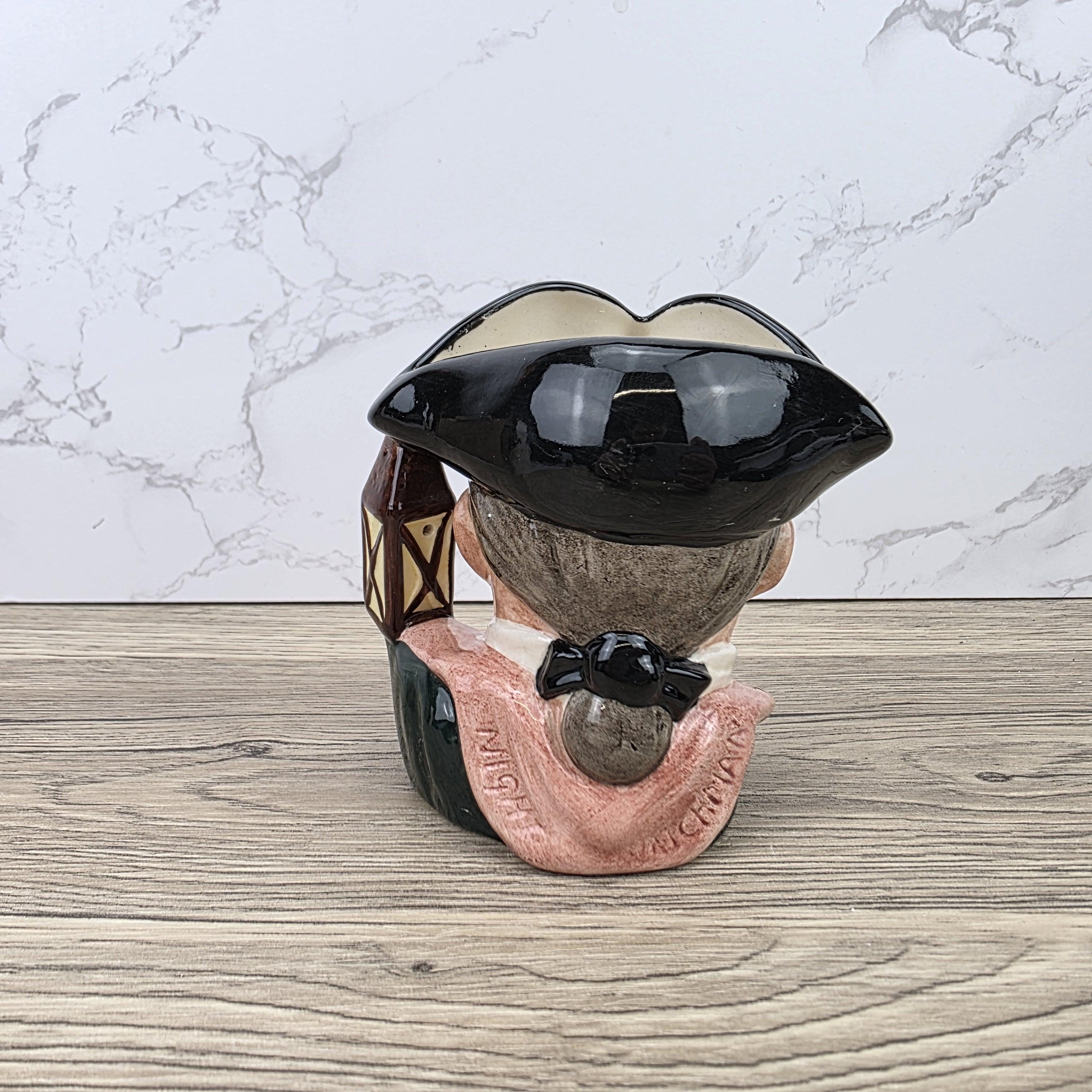 Character Jug Toby Pitcher Royal Doulton Night Watchman D6576 Vintage English Pottery Collectible 1962
