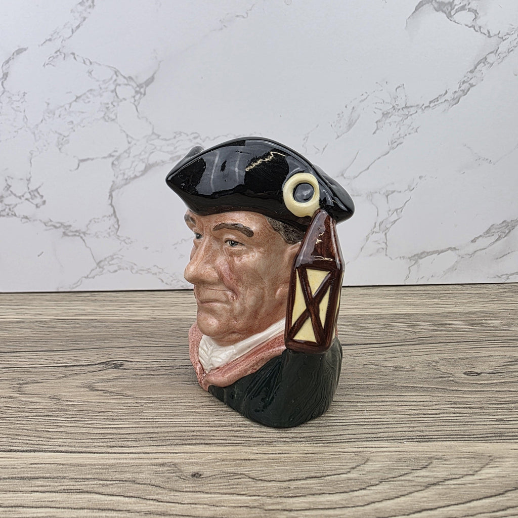 Character Jug Toby Pitcher Royal Doulton Night Watchman D6576 Vintage English Pottery Collectible 1962