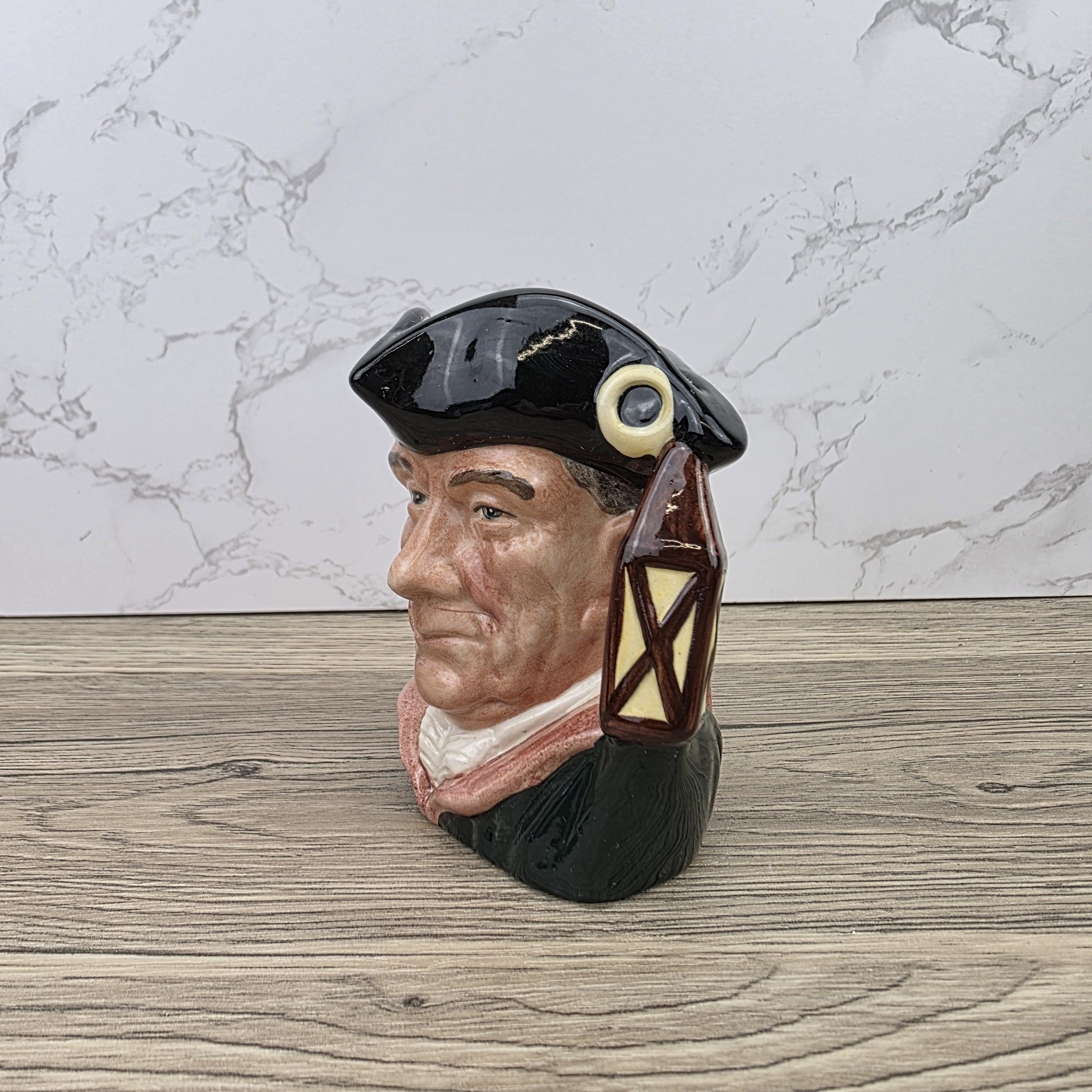 Character Jug Toby Pitcher Royal Doulton Night Watchman D6576 Vintage English Pottery Collectible 1962