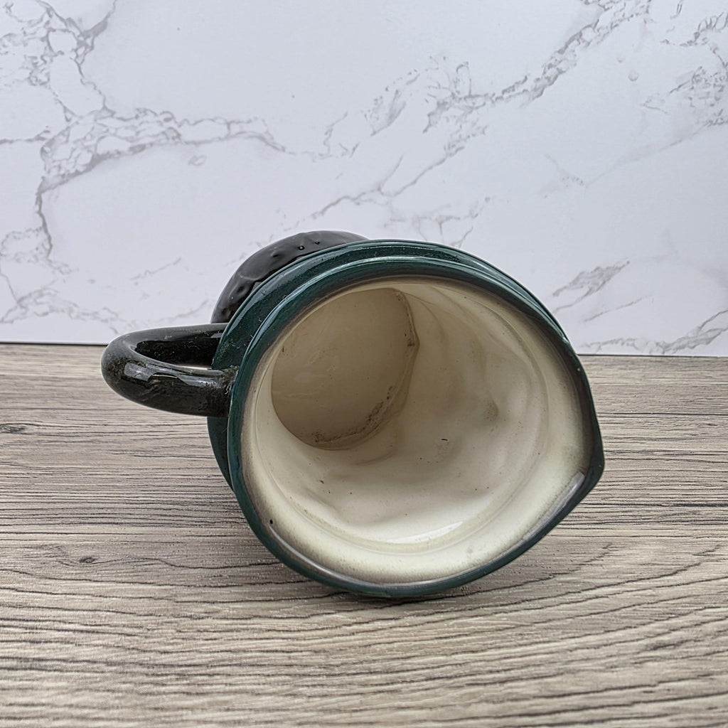 Vintage Royal Doulton Toby Character Jug 1939 English Pottery Mug Green Hat Gentleman Face