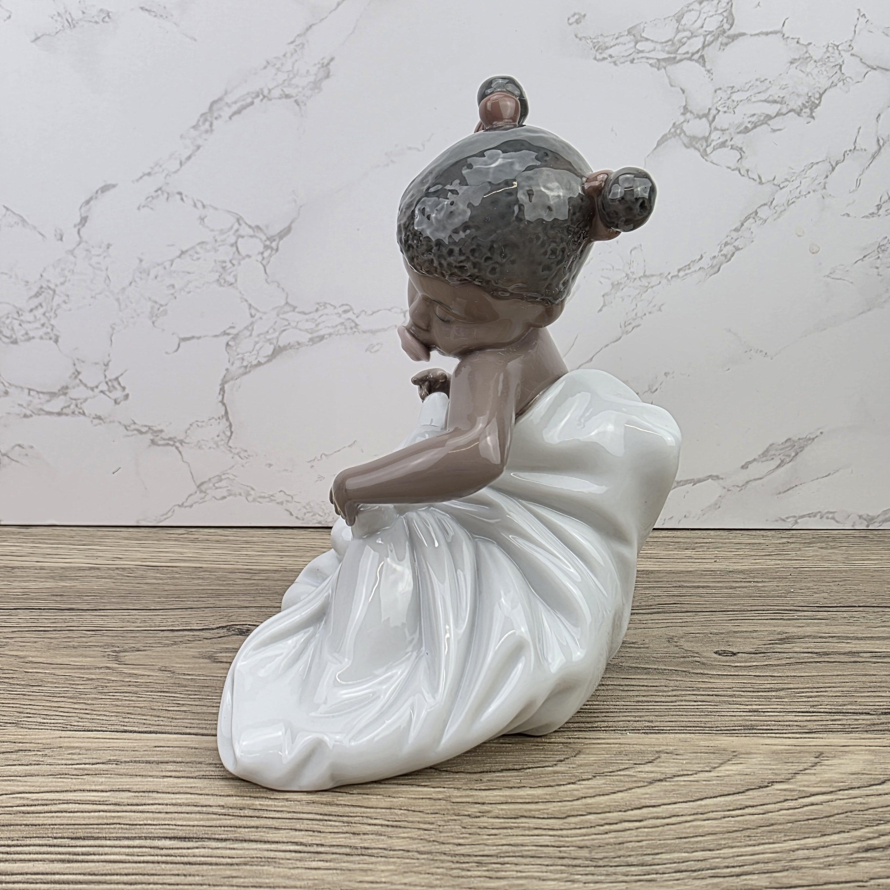 NAO Porcelain Girl Figurine Model 1365 | Handmade Valencia Spain | Late 20th Century Collectible Sculpture