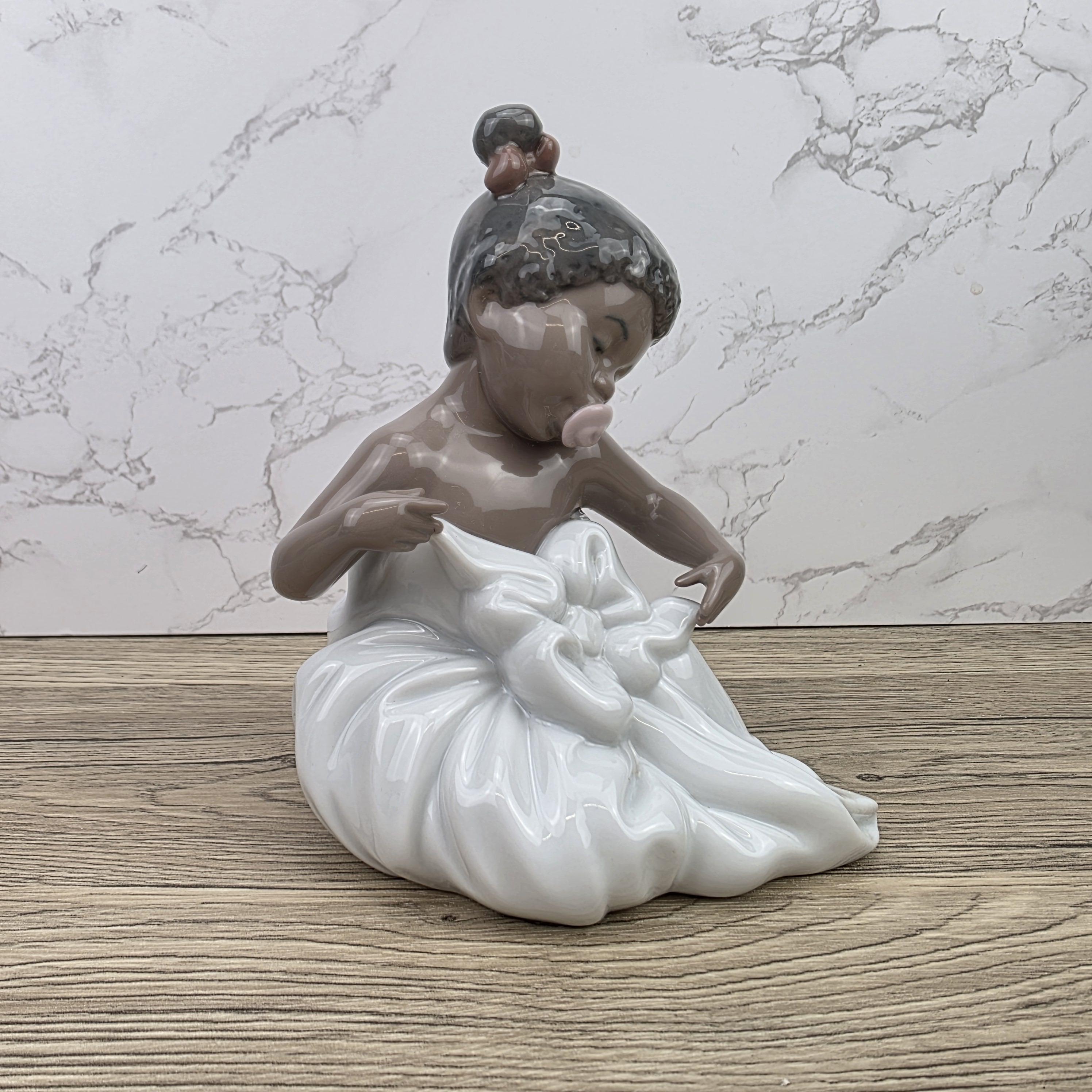 NAO Porcelain Girl Figurine Model 1365 | Handmade Valencia Spain | Late 20th Century Collectible Sculpture