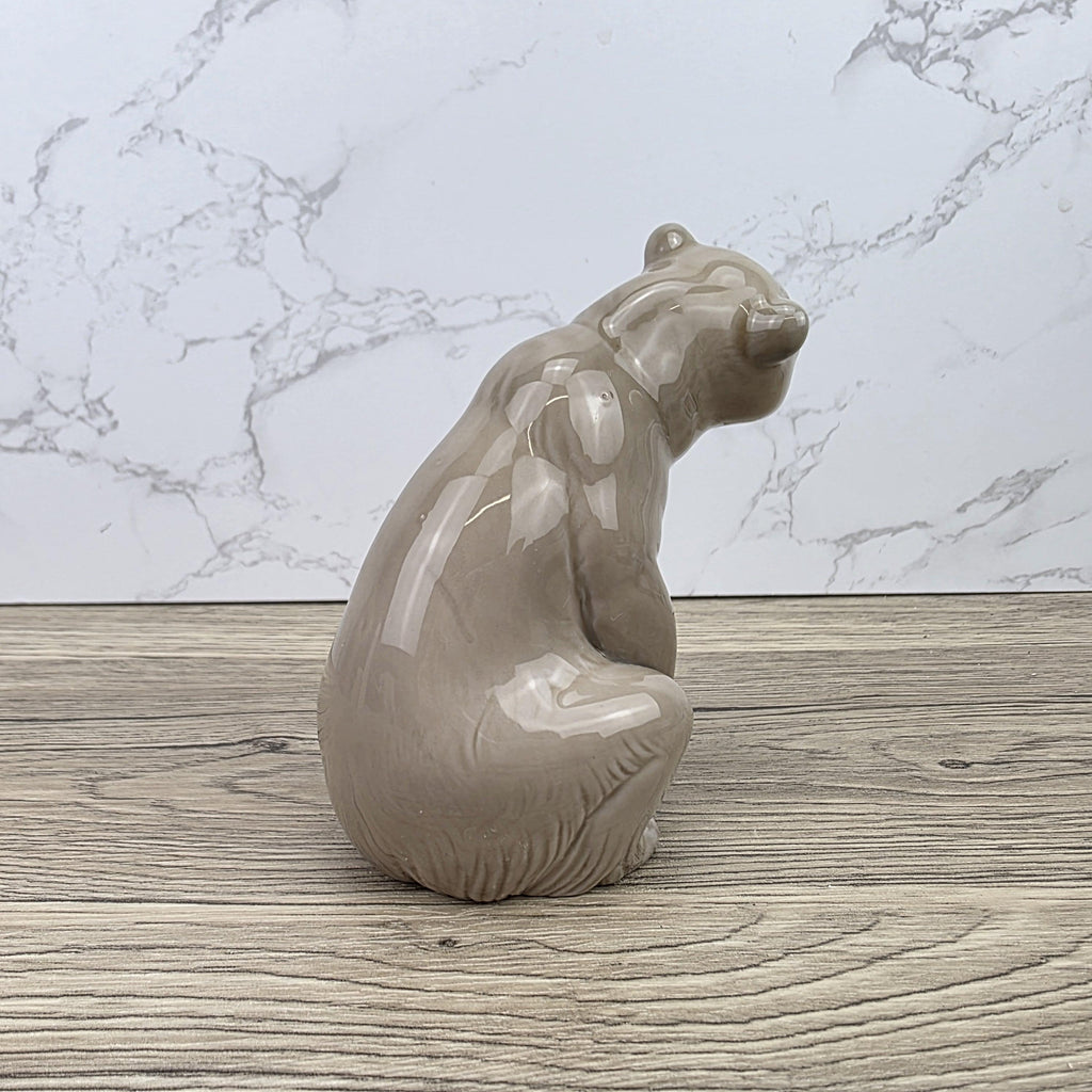 Lladro Polar Bear Porcelain Figurine A-161 | Hand Made in Spain | Vintage Wildlife Decor 1970s