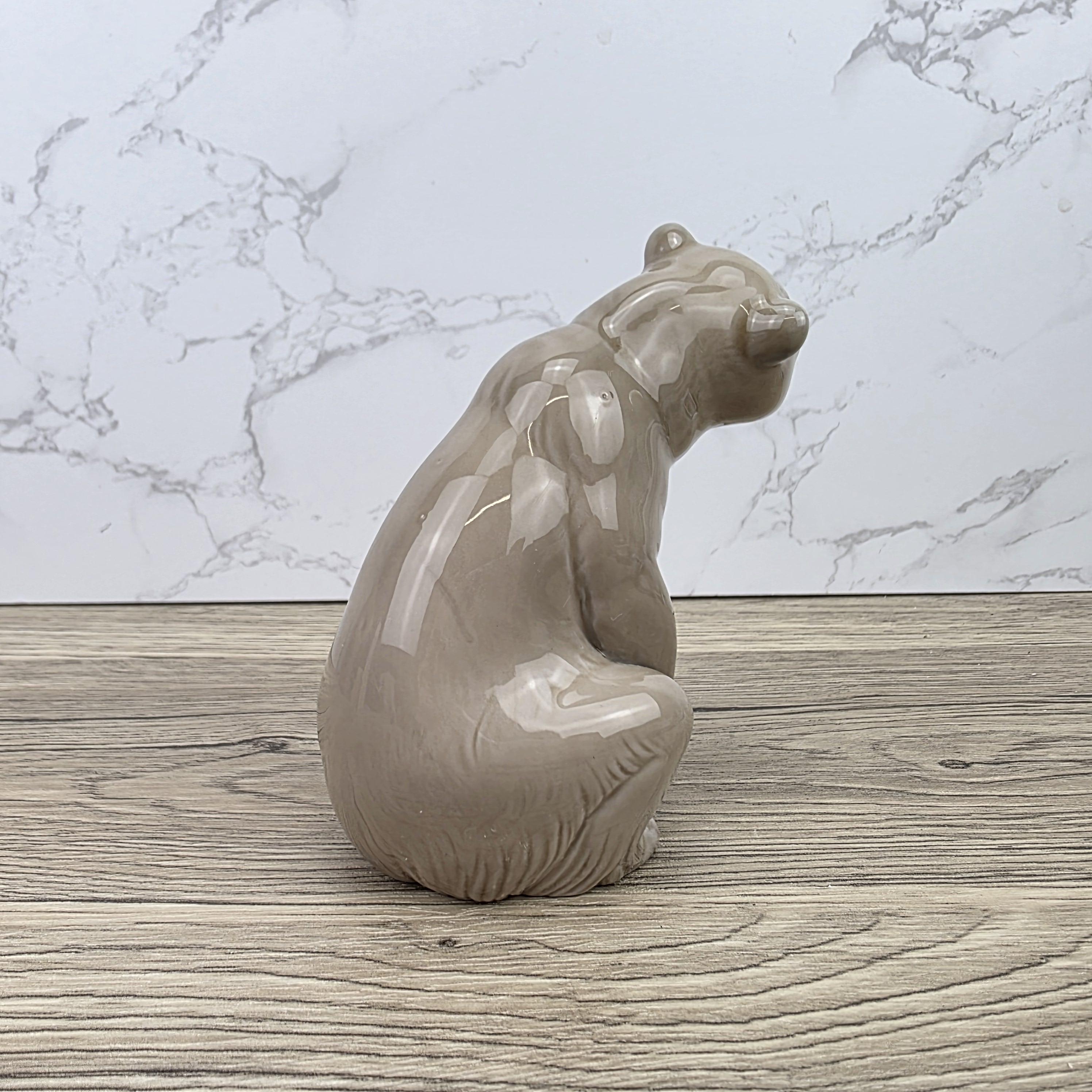 Lladro Polar Bear Porcelain Figurine A-161 | Hand Made in Spain | Vintage Wildlife Decor 1970s