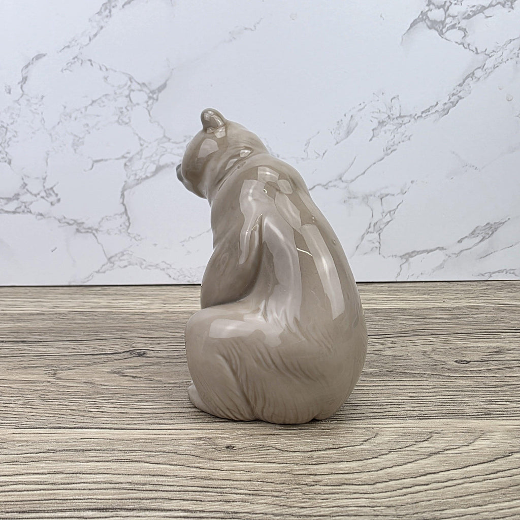 Lladro Polar Bear Porcelain Figurine A-161 | Hand Made in Spain | Vintage Wildlife Decor 1970s