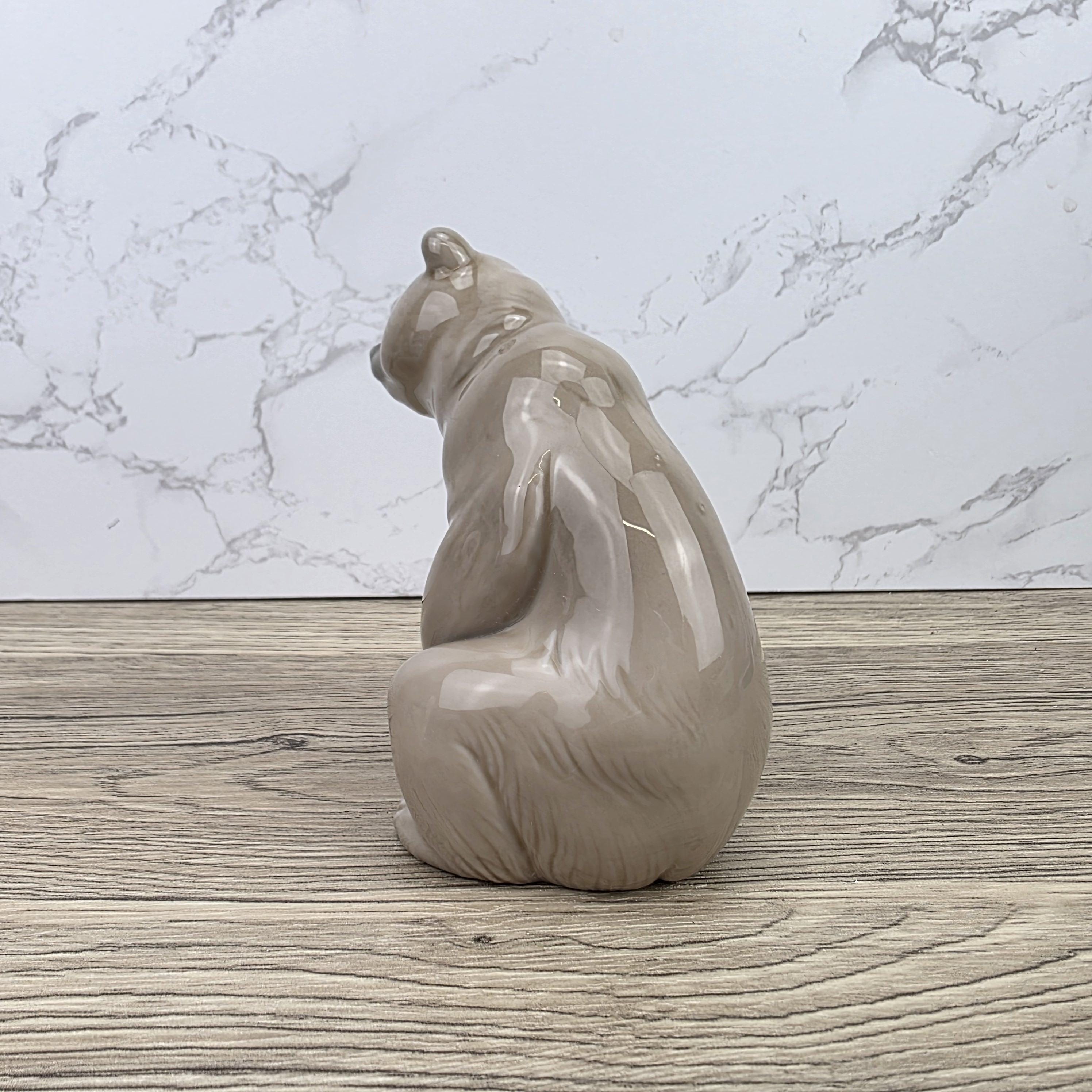 Lladro Polar Bear Porcelain Figurine A-161 | Hand Made in Spain | Vintage Wildlife Decor 1970s