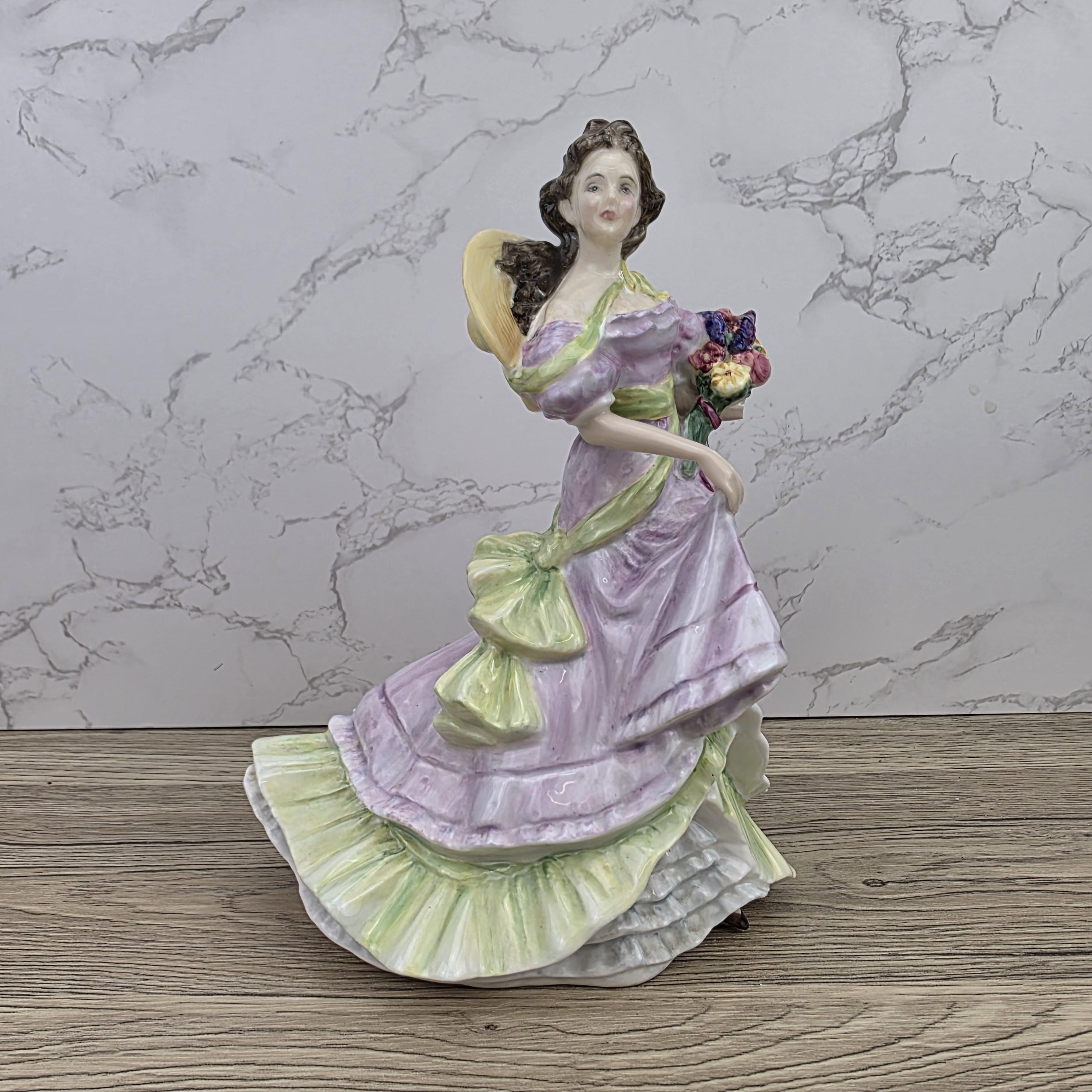 Porcelain Lady Figurine Royal Doulton Summertime HN3478 | Hand Decorated England | 1993 Collectible