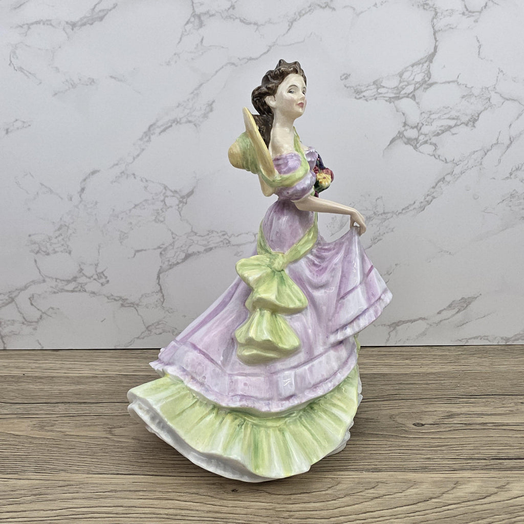 Porcelain Lady Figurine Royal Doulton Summertime HN3478 | Hand Decorated England | 1993 Collectible
