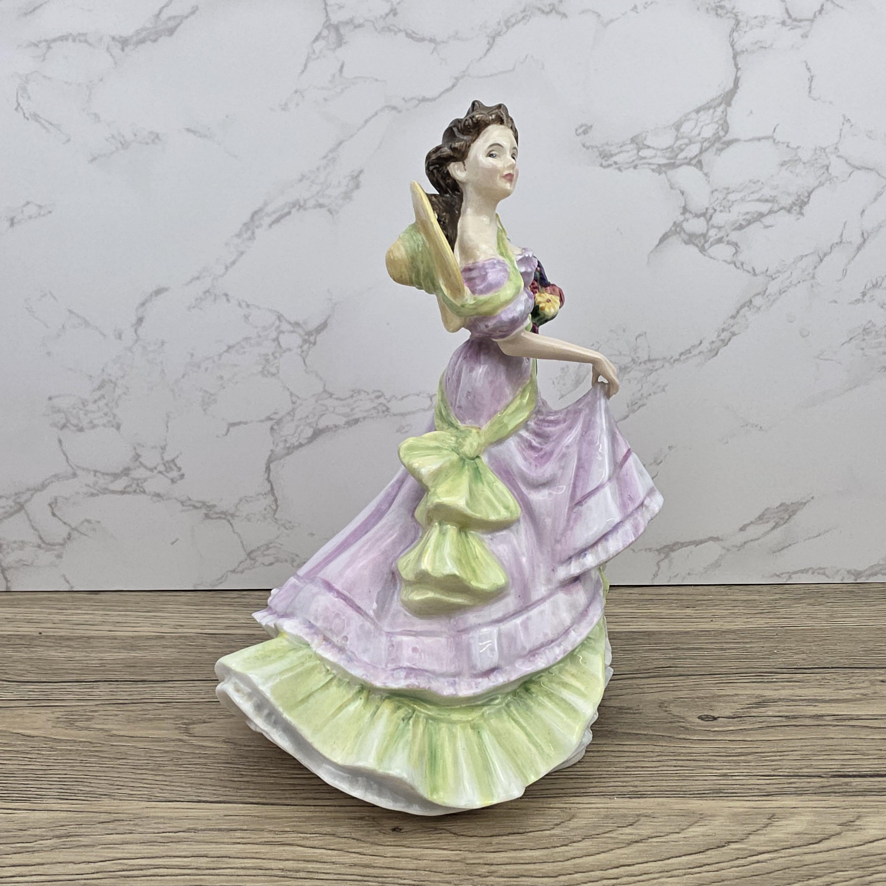 Porcelain Lady Figurine Royal Doulton Summertime HN3478 | Hand Decorated England | 1993 Collectible