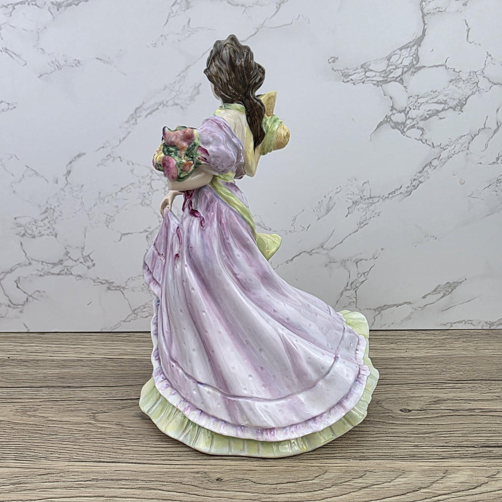 Porcelain Lady Figurine Royal Doulton Summertime HN3478 | Hand Decorated England | 1993 Collectible